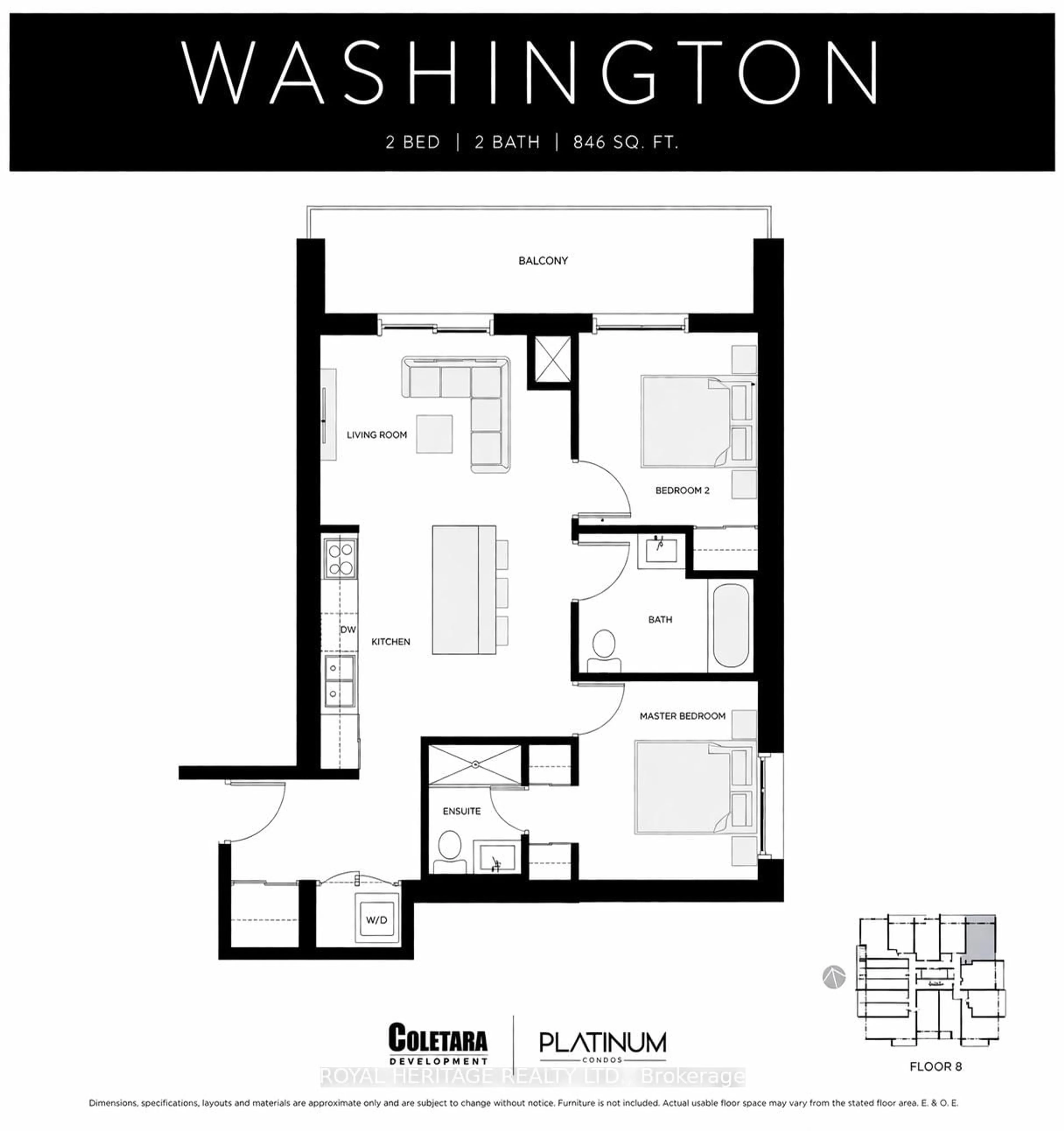 Floor plan for 15 Queen St #511, Hamilton Ontario L8P 3R6