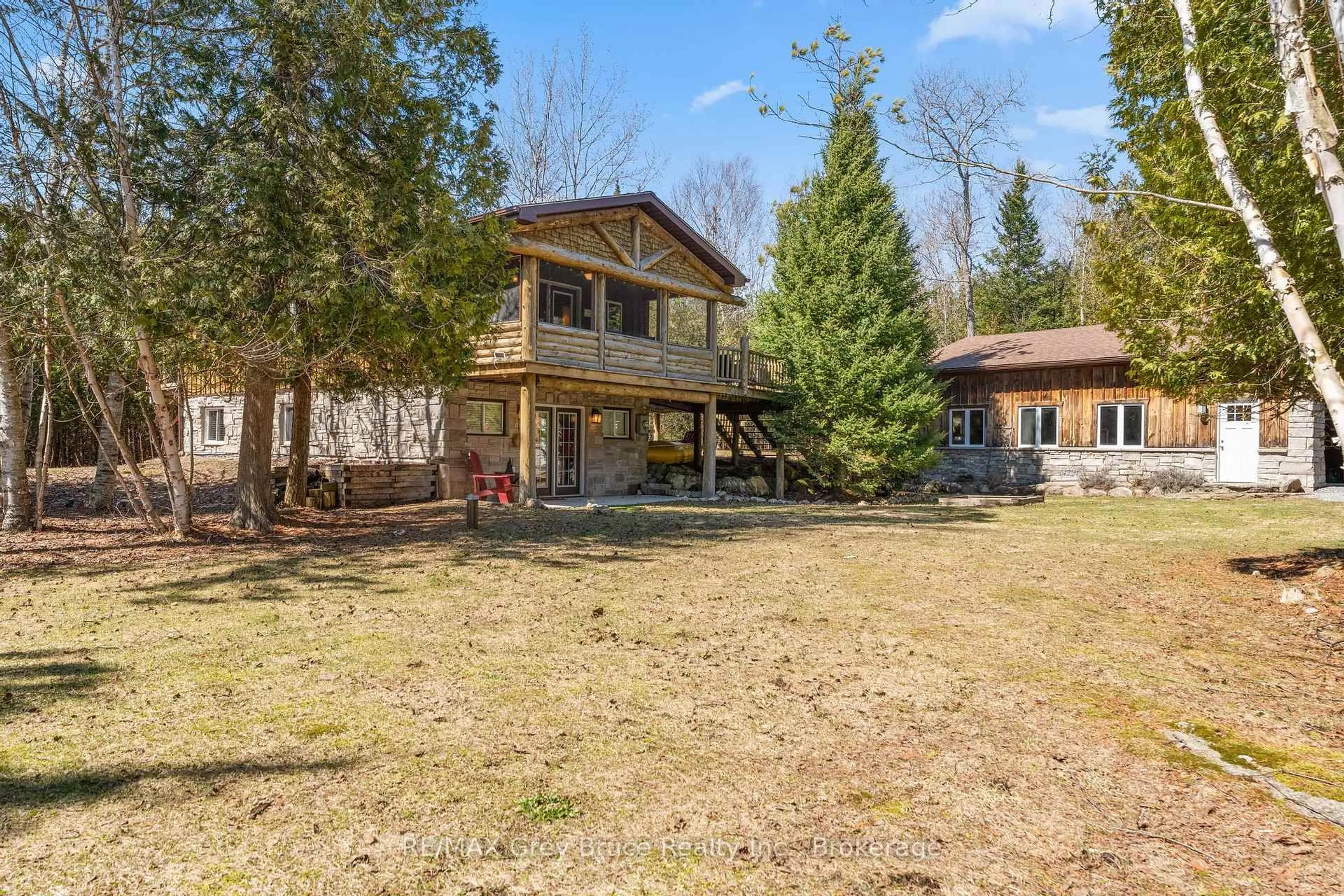 A pic from outside/outdoor area/front of a property/back of a property/a pic from drone, unknown for 1535 15 Sdrd, South Bruce Peninsula Ontario N0H 2T0