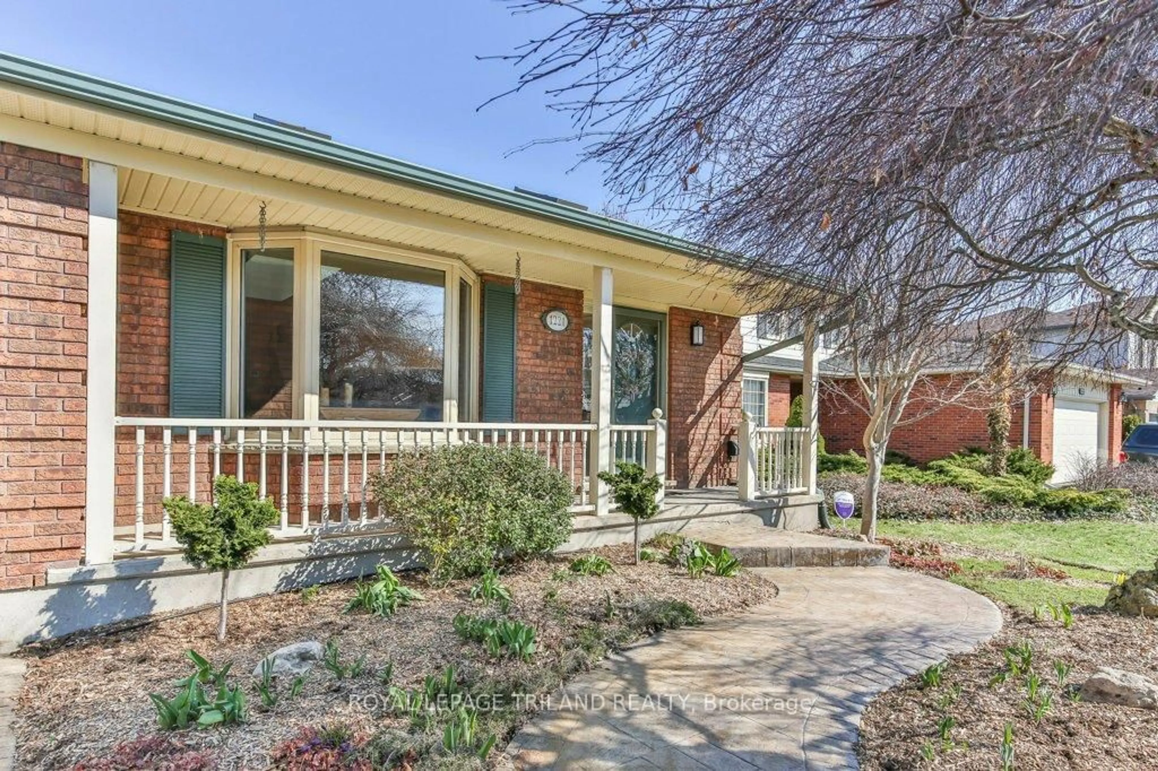 Home with brick exterior material, street for 1221 GLENORA Dr, London North Ontario N5X 2P6