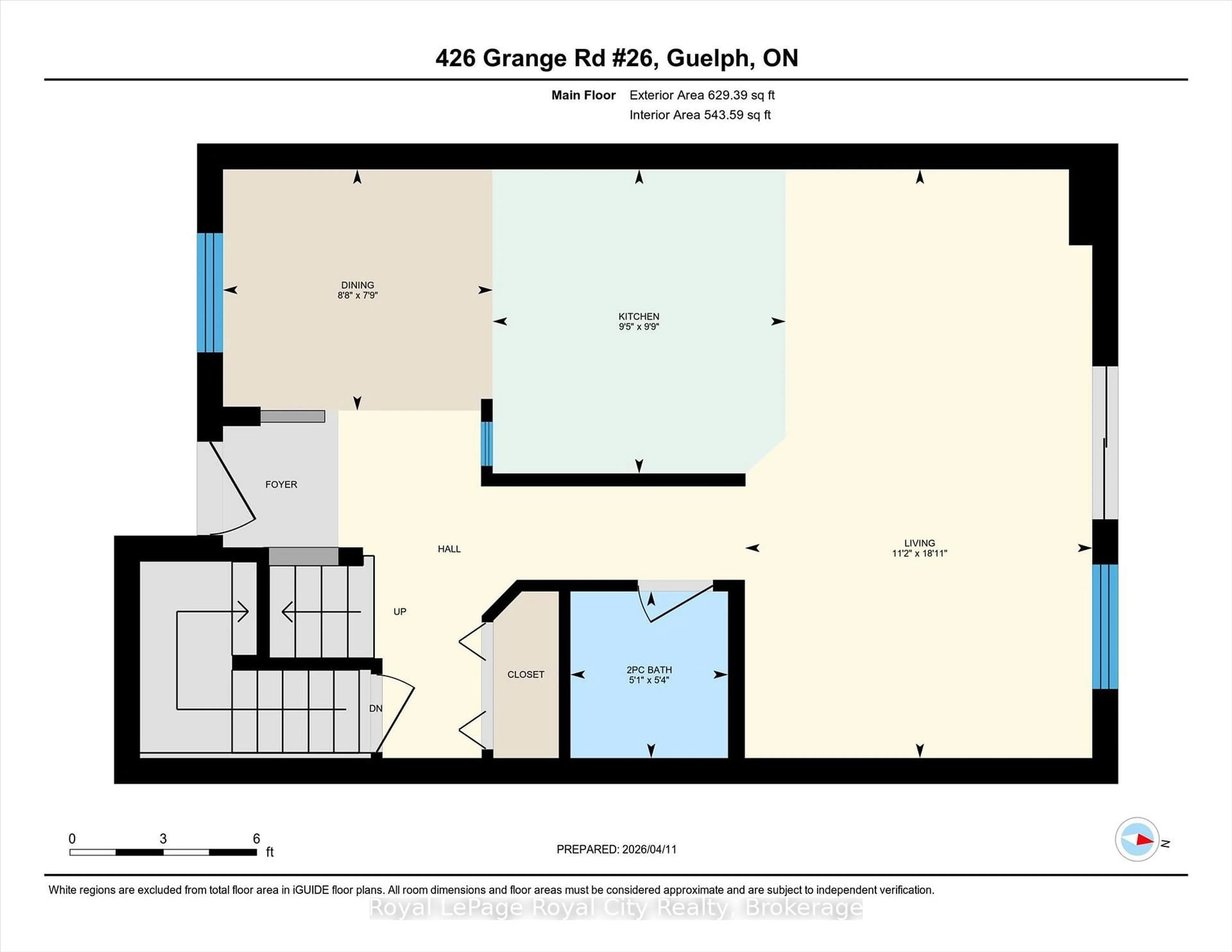 Floor plan for 426 Grange Rd #26, Guelph Ontario N1E 7E4