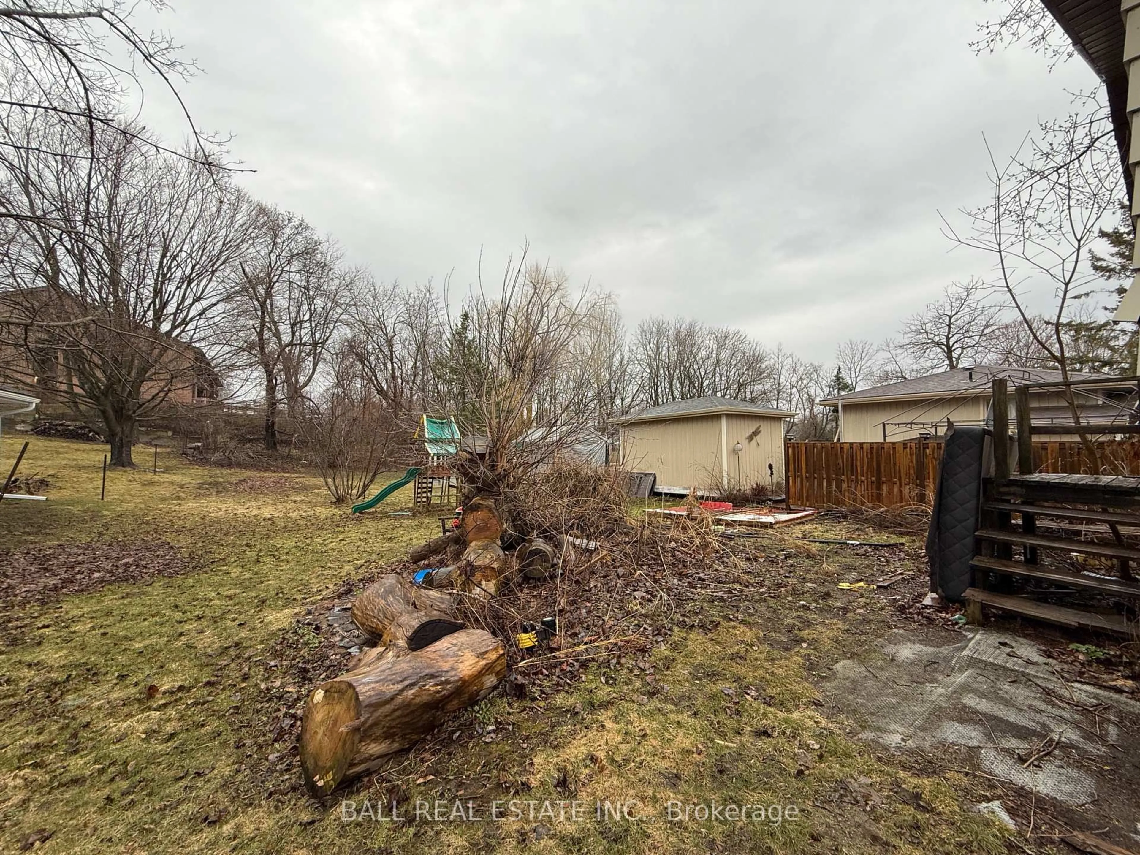 A pic from outside/outdoor area/front of a property/back of a property/a pic from drone, forest/trees view for 21 Colbourne St, Selwyn Ontario K0L 2H0