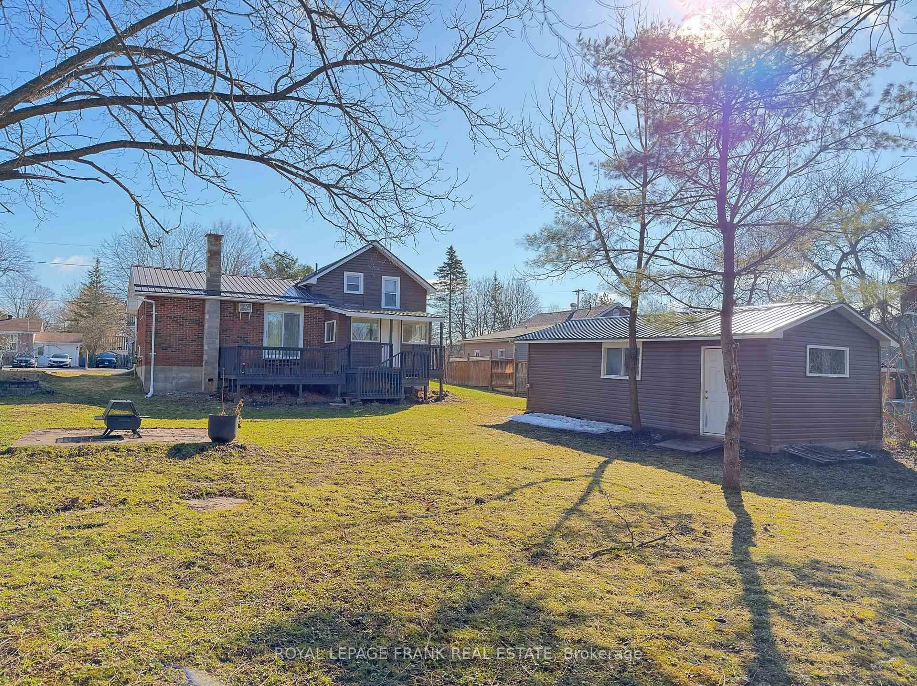 A pic from outside/outdoor area/front of a property/back of a property/a pic from drone, street for 23 N Hastings Ave, Limoges Ontario K0K 2M0