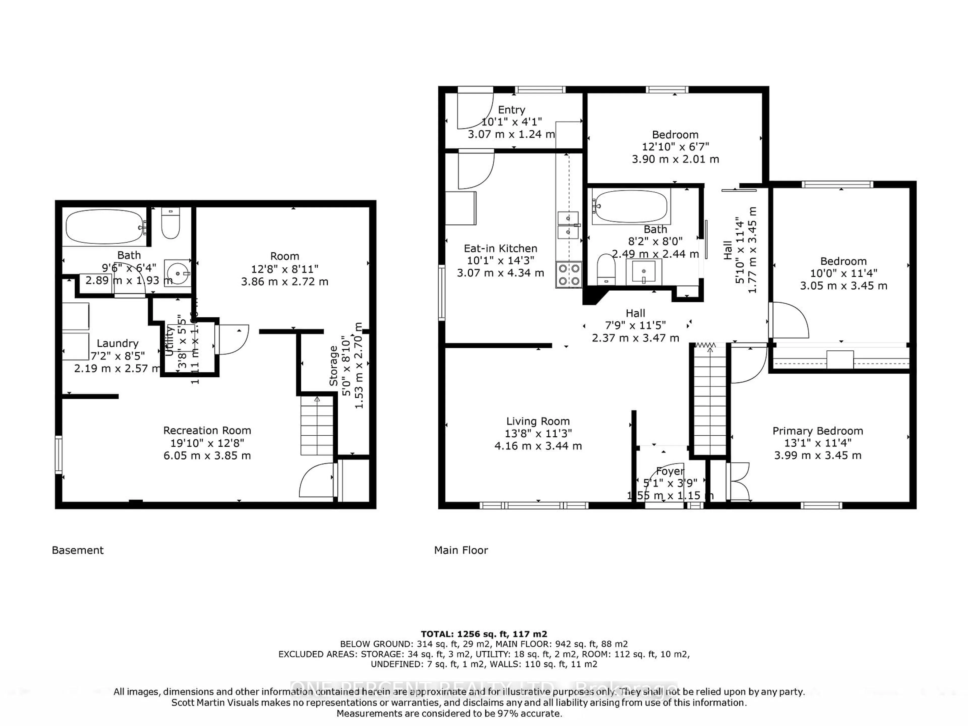 Floor plan for 279 Anna Ave, Ottawa Ontario K1Z 7V5