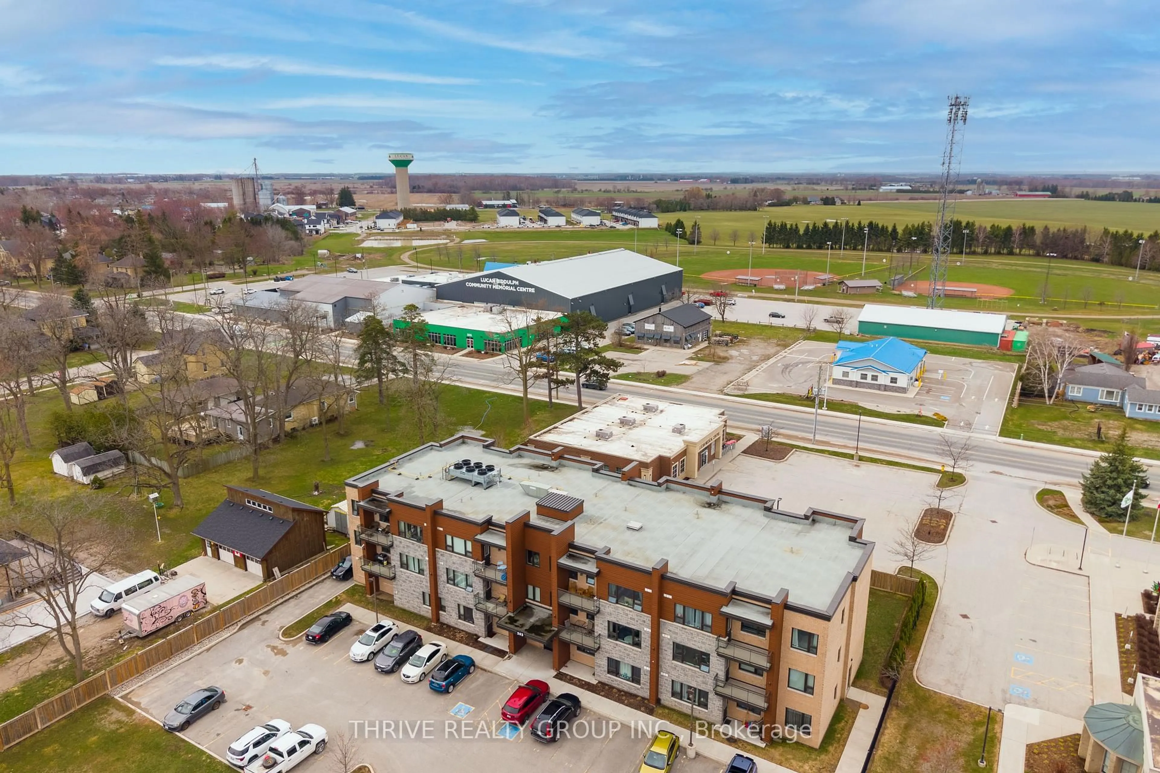 A pic from outside/outdoor area/front of a property/back of a property/a pic from drone, building for 263 Butler St #306, Lucan Biddulph Ontario N0M 2J0