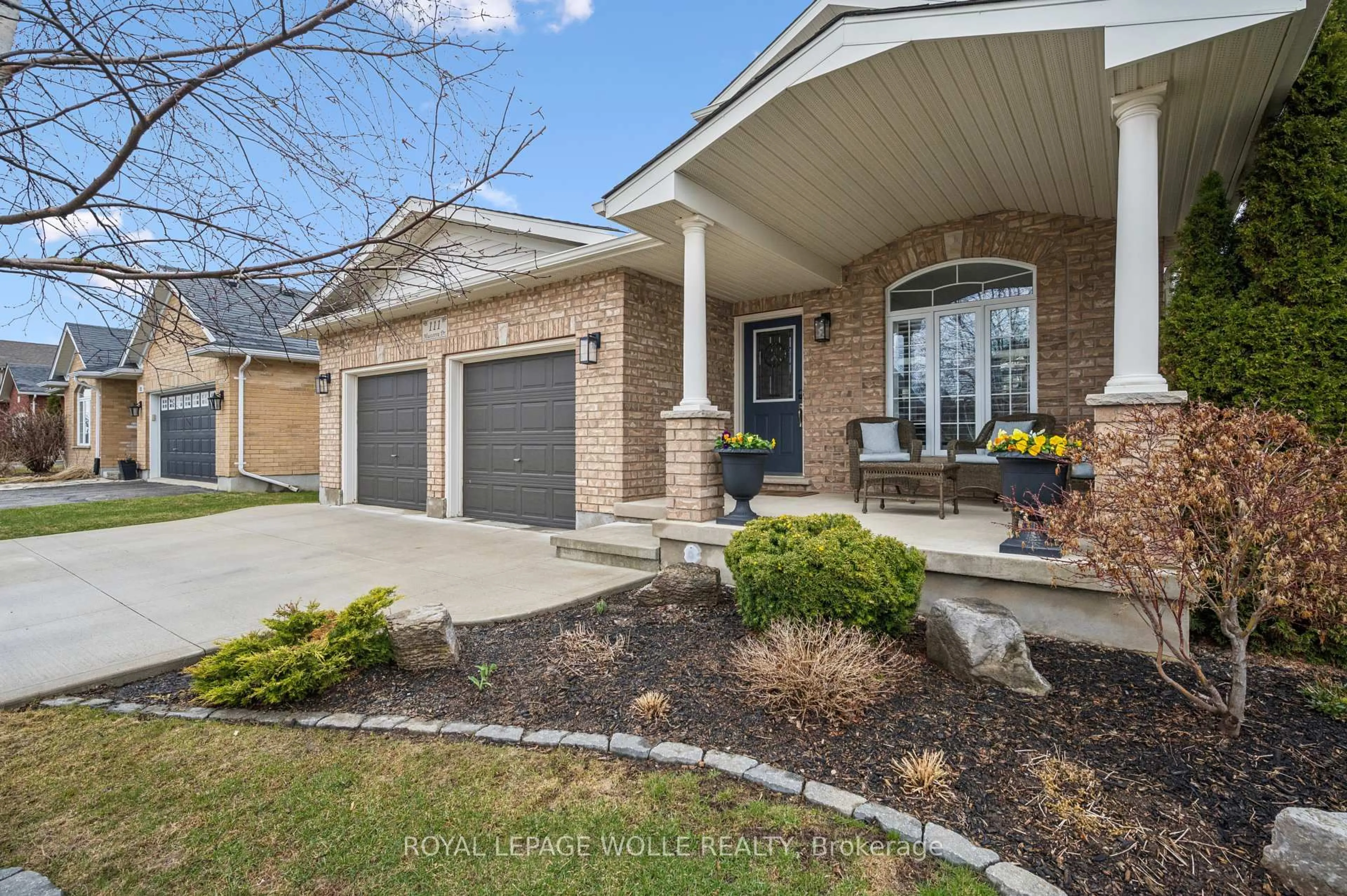 Home with brick exterior material, street for 111 Muscovey Dr, Woolwich Ontario N3B 3P7