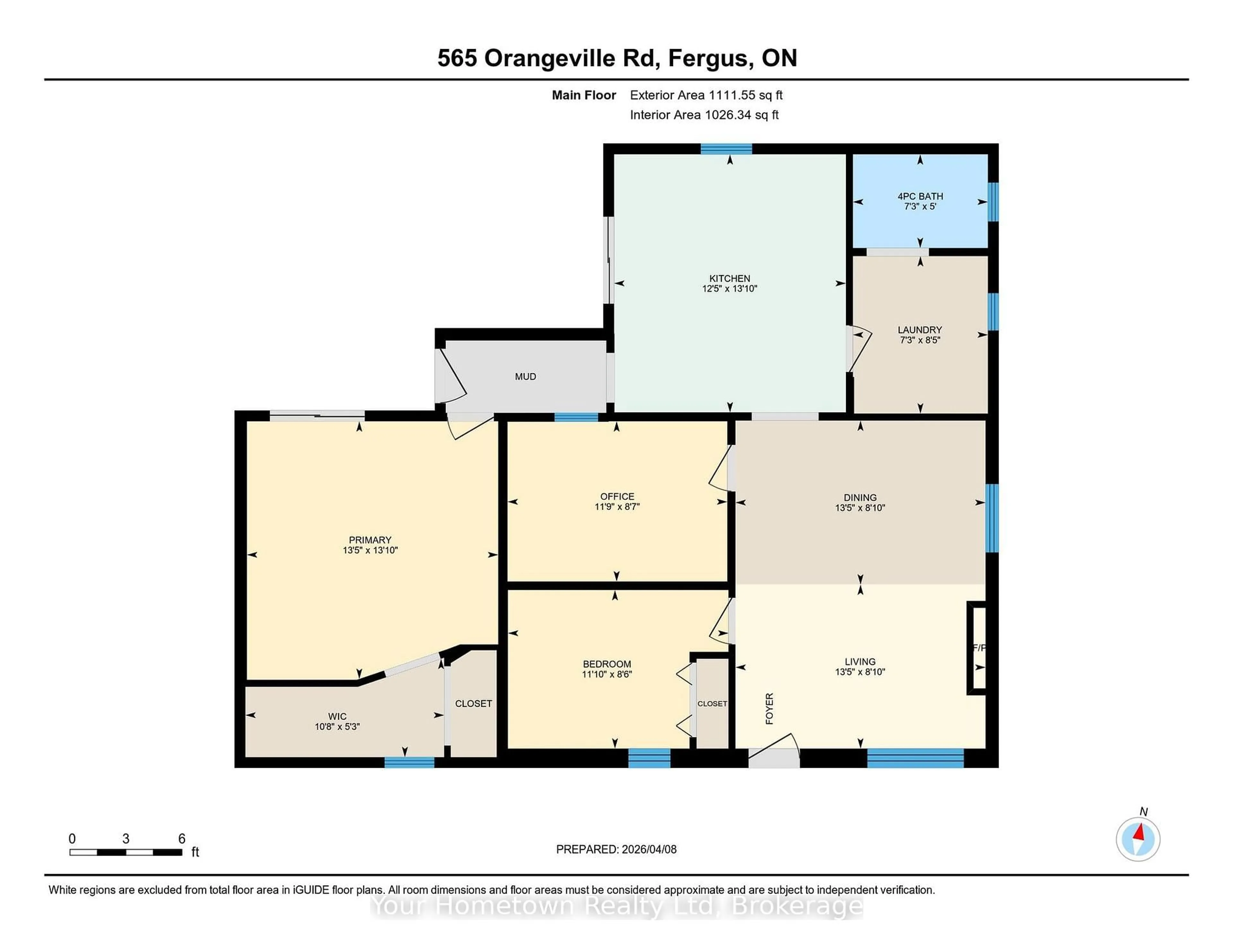 Floor plan for 565 Old Orangeville Rd, Centre Wellington Ontario N1M 1T9