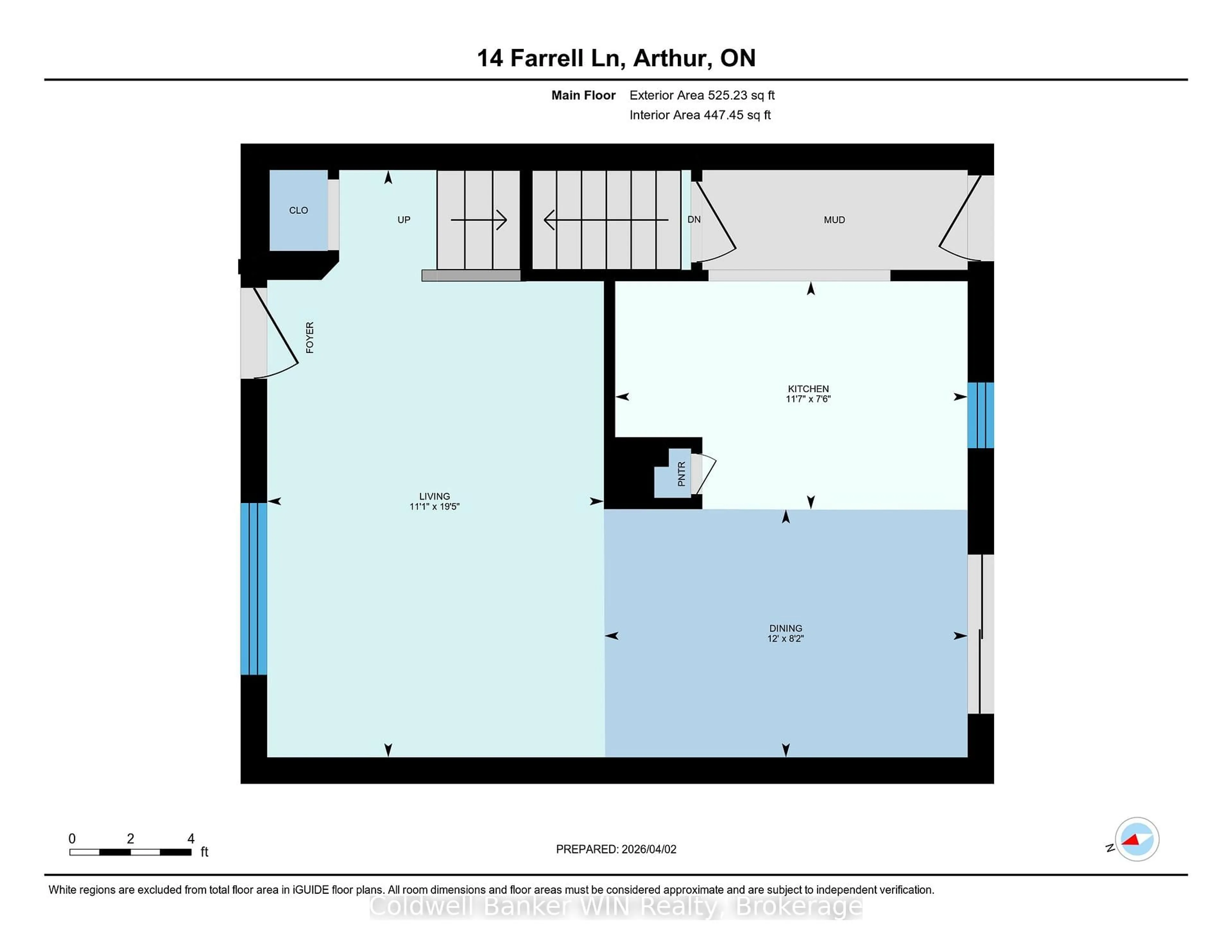 Floor plan for 14 Farrell Lane, Wellington North Ontario N0G 1A0