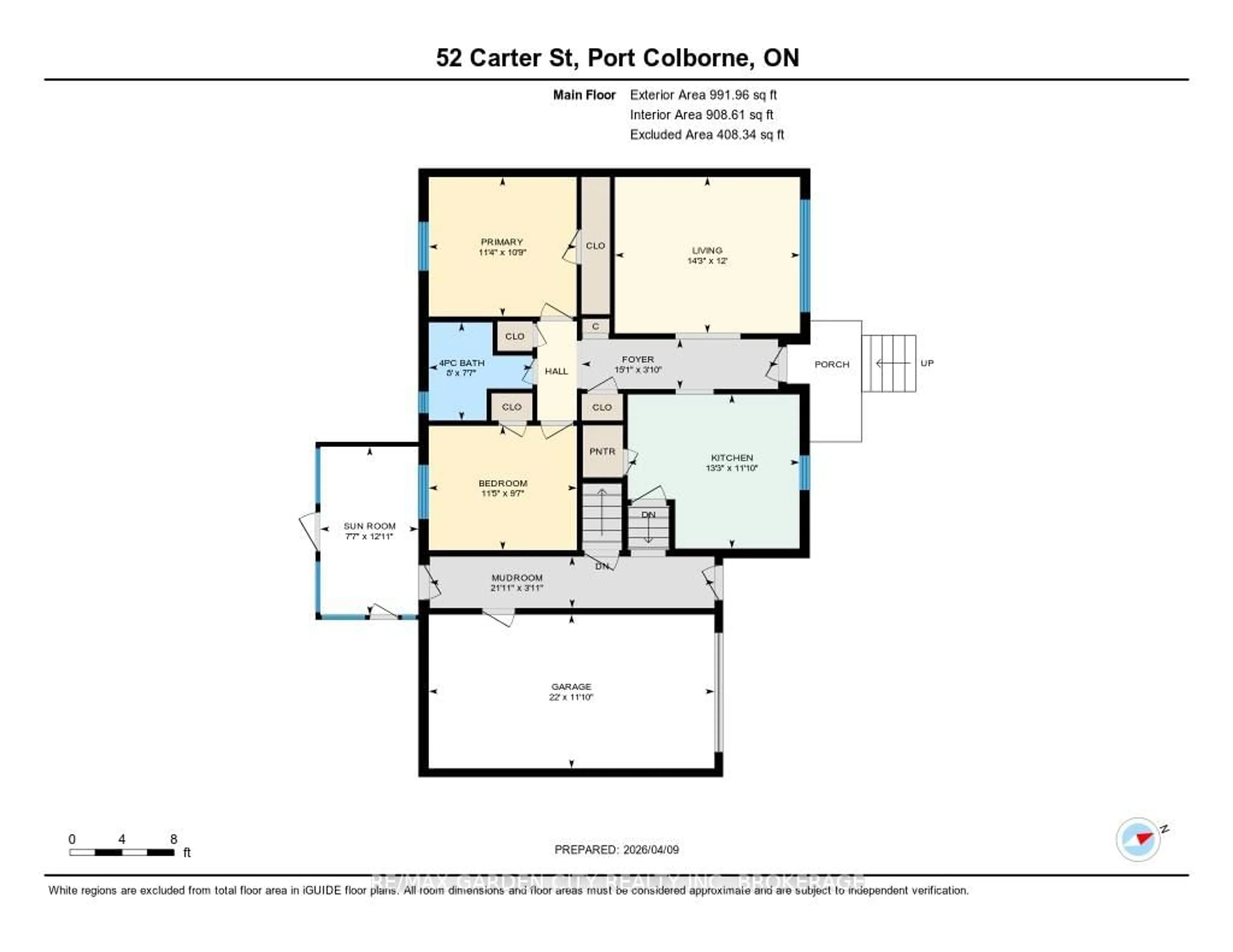 Floor plan for 52 CARTER St, Port Colborne Ontario L3K 3J6