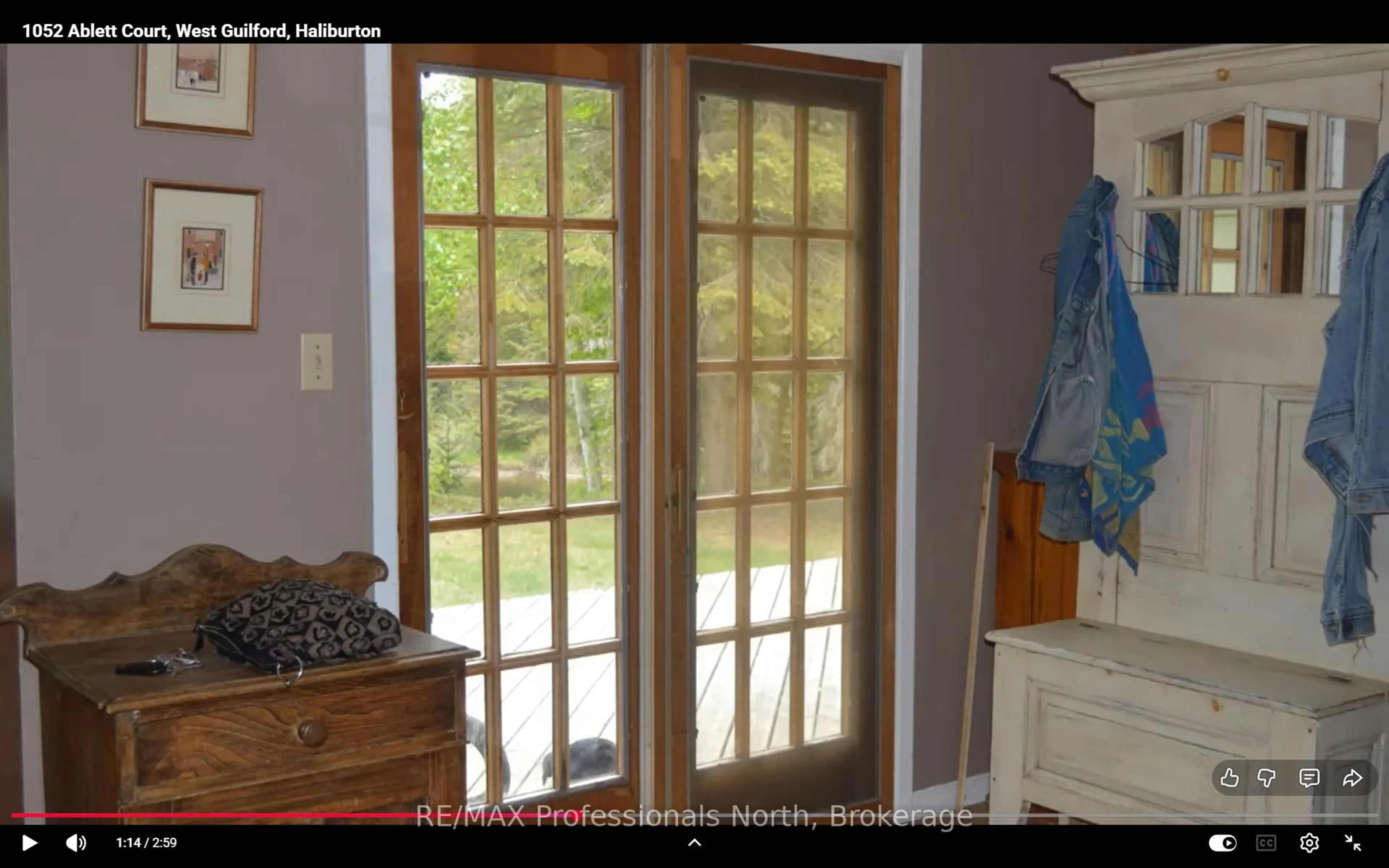 Indoor entryway for 1052 Ablett Crt, Algonquin Highlands Ontario K0M 1J1