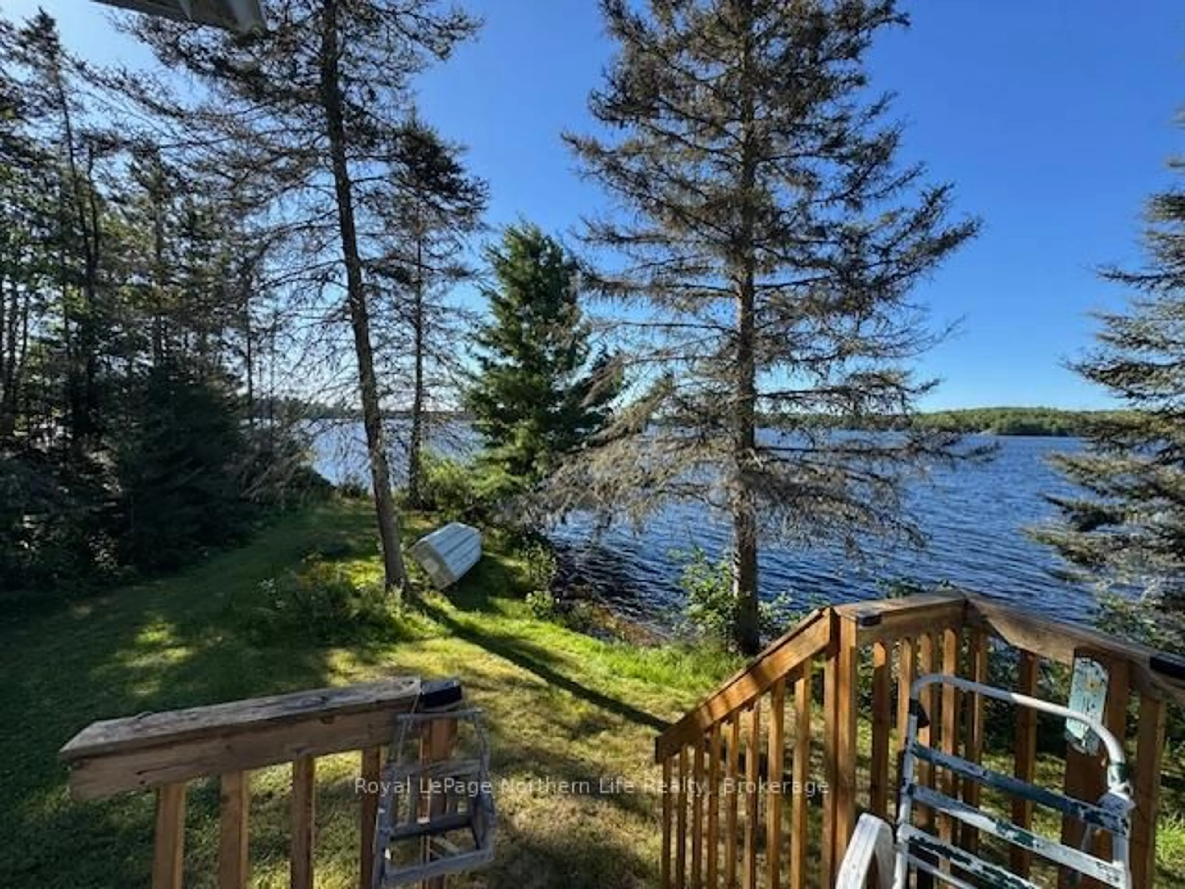 Patio, water/lake/river/ocean view for 61 Guenette Rd, West Nipissing Ontario P0M 2M0