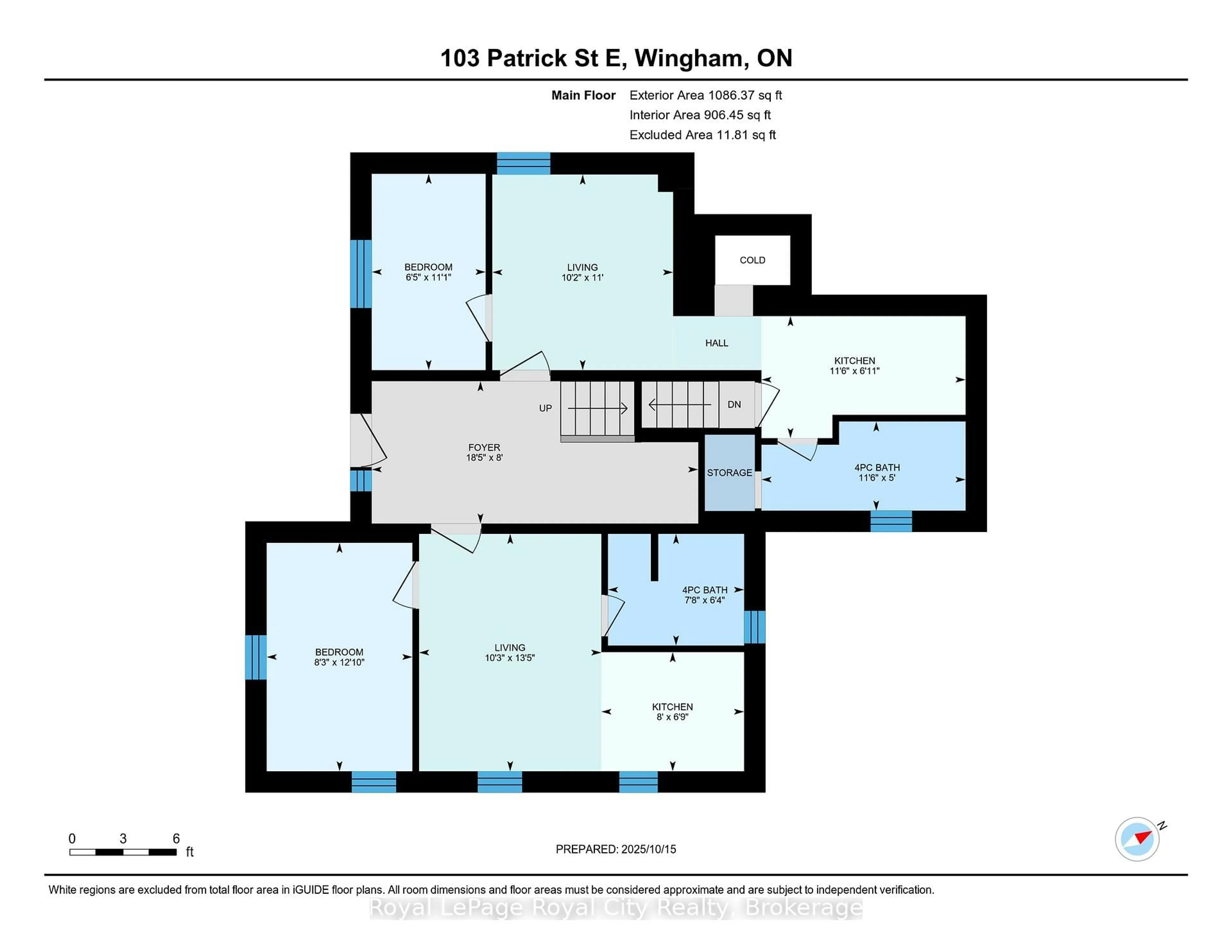 Floor plan for 103 Patrick St, North Huron Ontario N0G 2N0