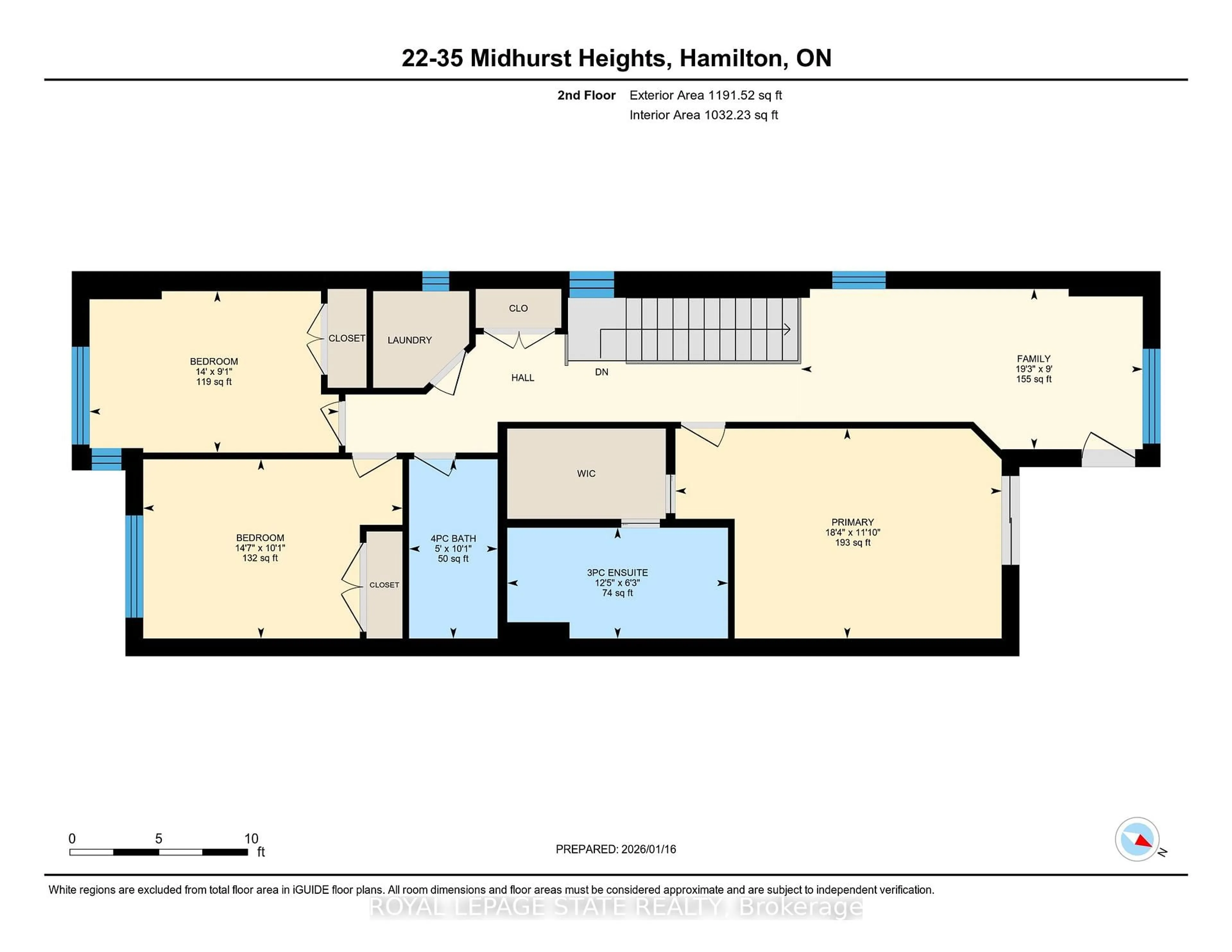Floor plan for 35 Midhurst Hts #22, Hamilton Ontario L8J 0K9