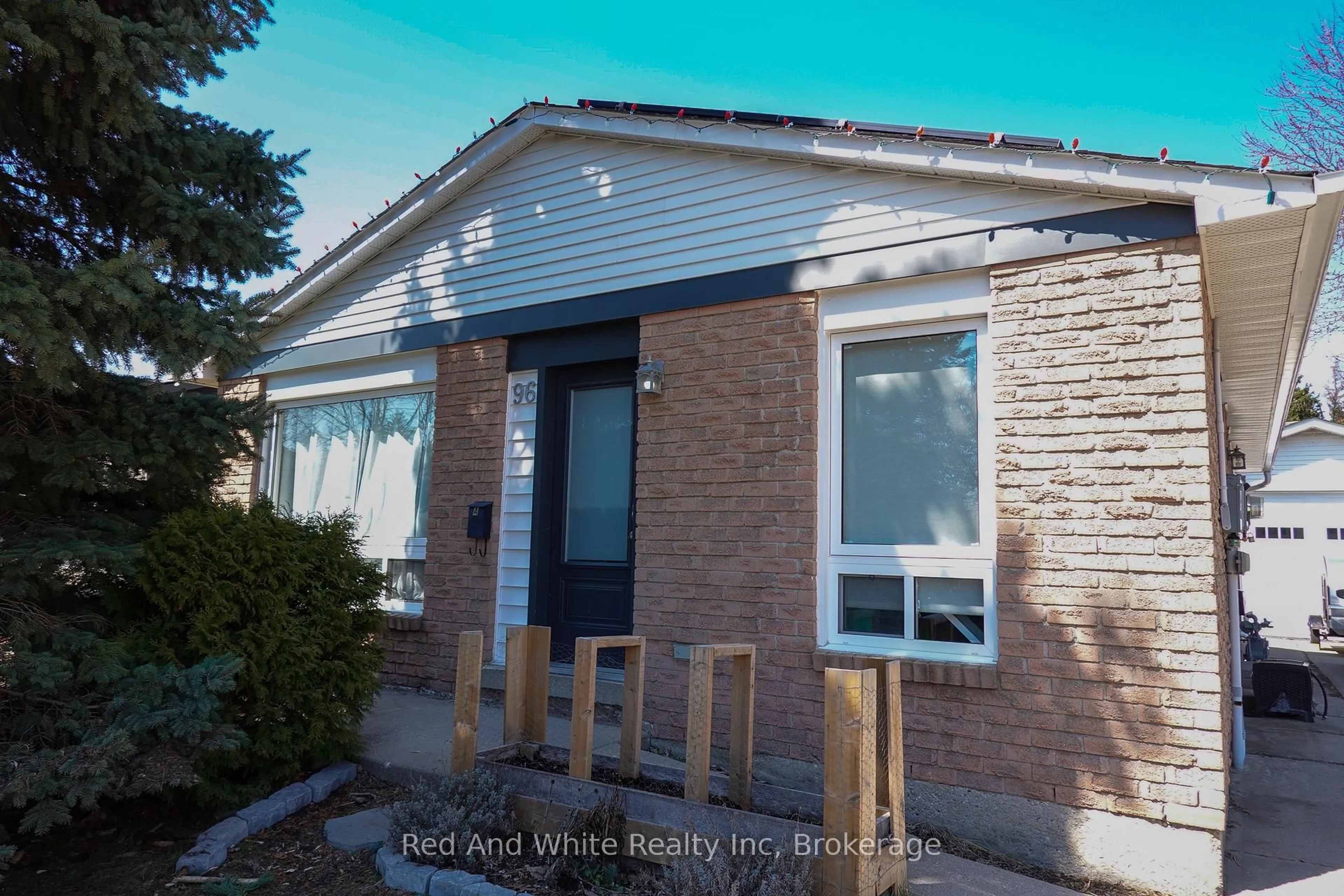 Home with brick exterior material, street for 96 PATHFINDER Cres, Kitchener Ontario N2P 1S6
