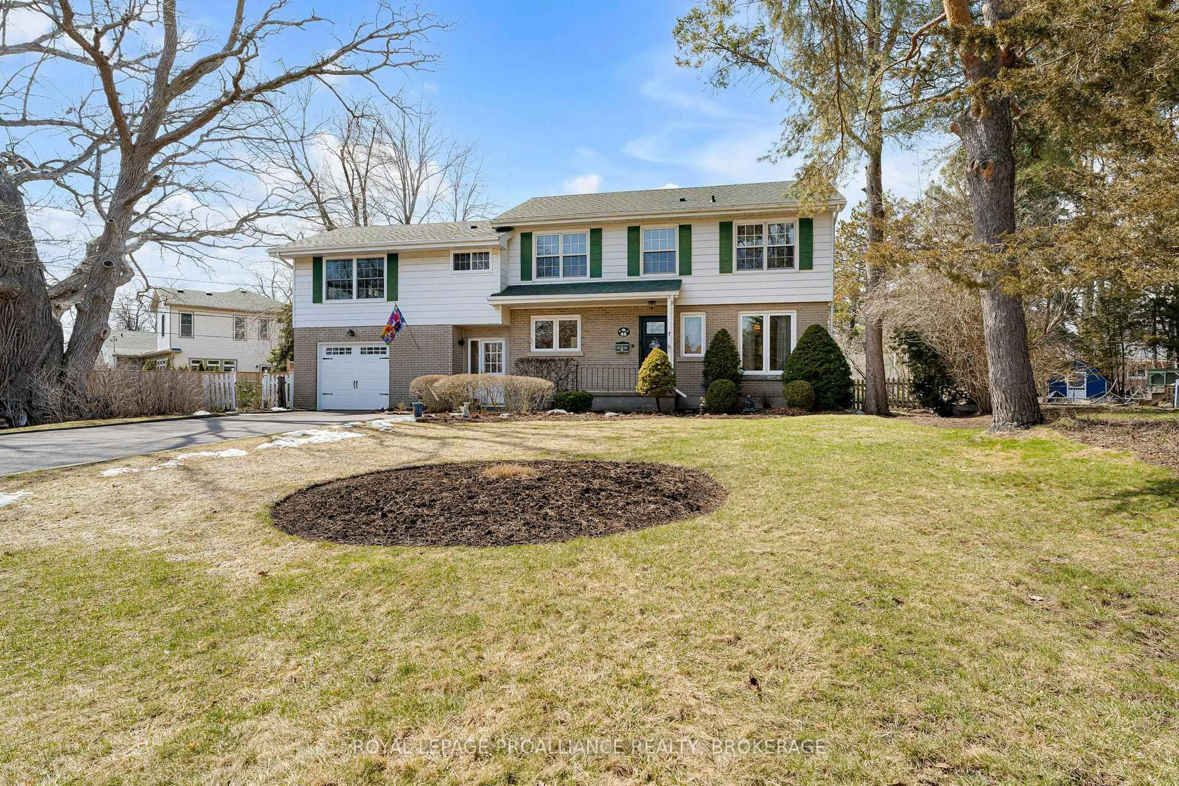 Home with vinyl exterior material, street for 46 Watts Cres, Kingston Ontario K7M 2P3