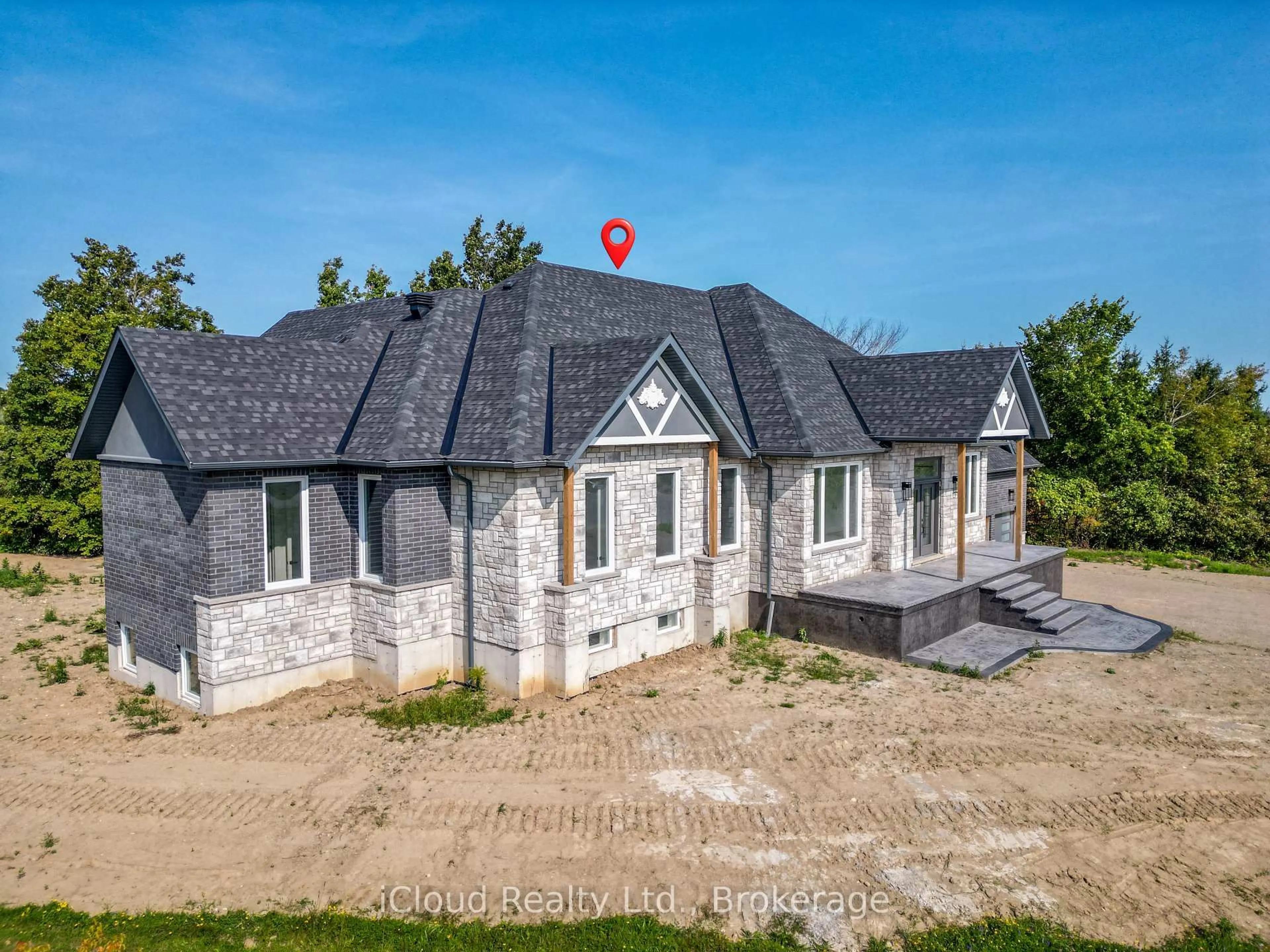A pic from outside/outdoor area/front of a property/back of a property/a pic from drone, building for 8 Prentis Crt, Melancthon Ontario L9V 3M9