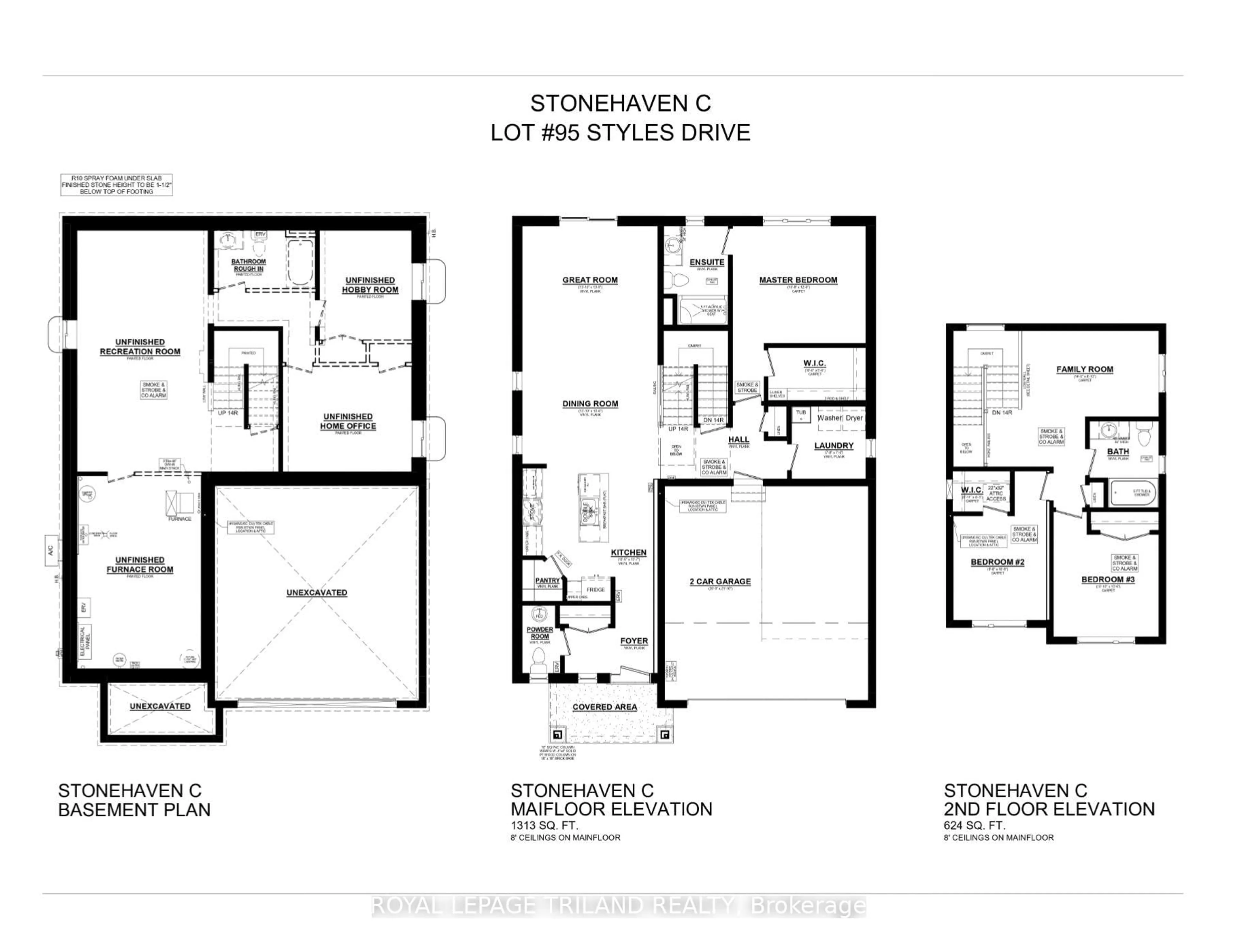 Floor plan for 95 STYLES Dr, St. Thomas Ontario N5R 0N8