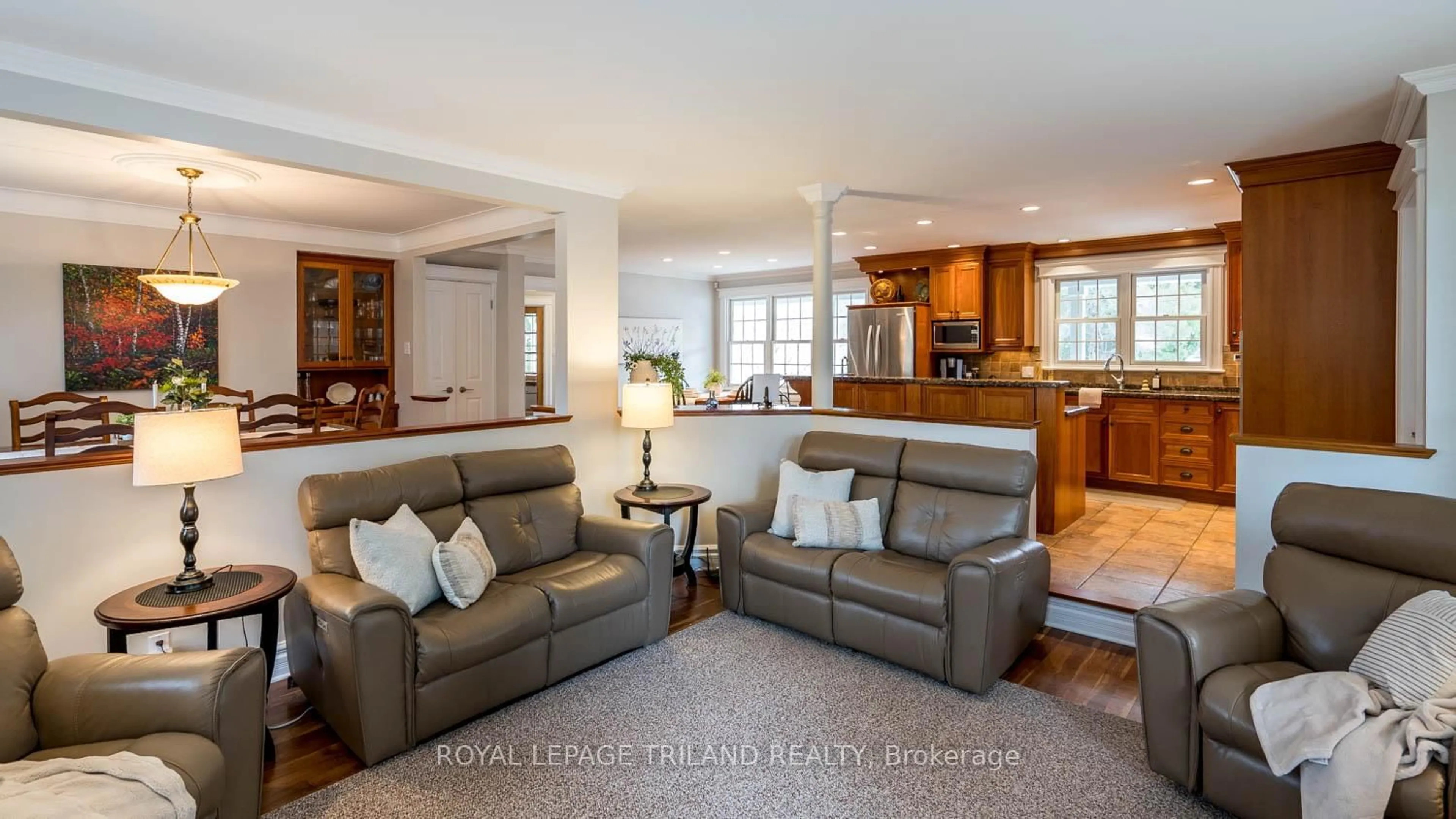 Living room with furniture, unknown for 2416 Sunningdale Rd, Middlesex Centre Ontario N6H 5L2