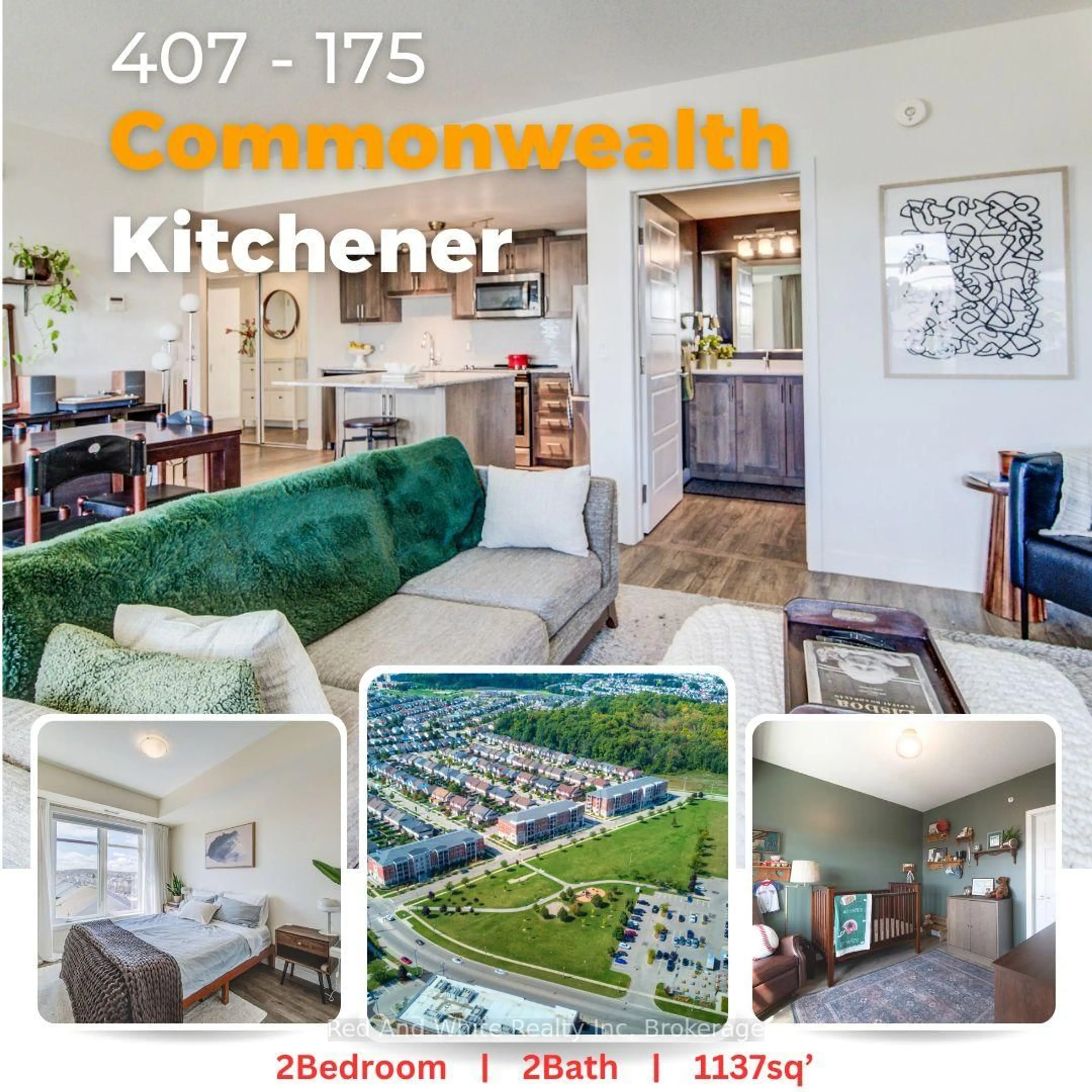 Open concept kitchen, unknown for 175 Commonwealth St #407, Kitchener Ontario N2E 0H4