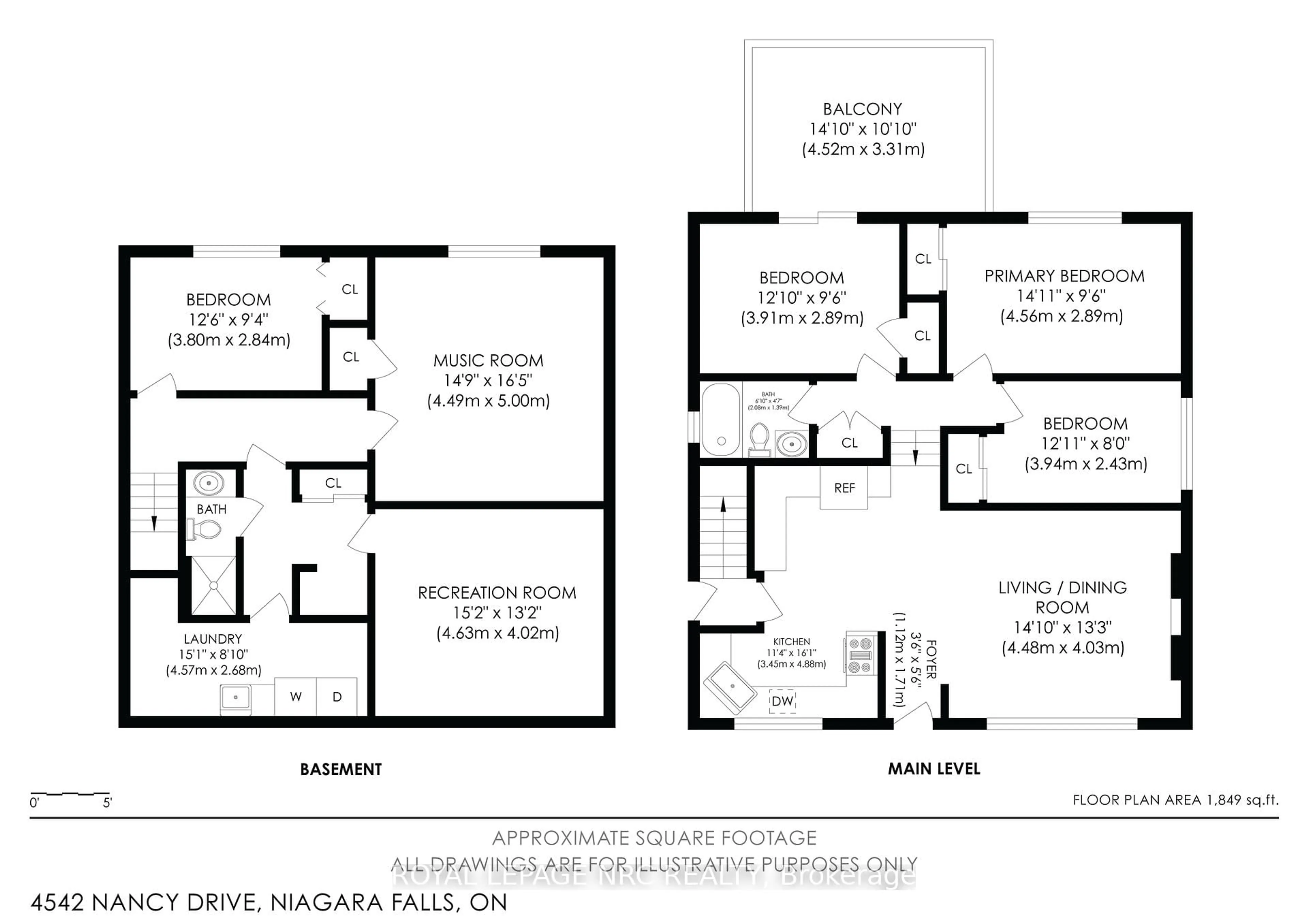 Floor plan for 4542 Nancy Dr, Niagara Falls Ontario L2E 5L3