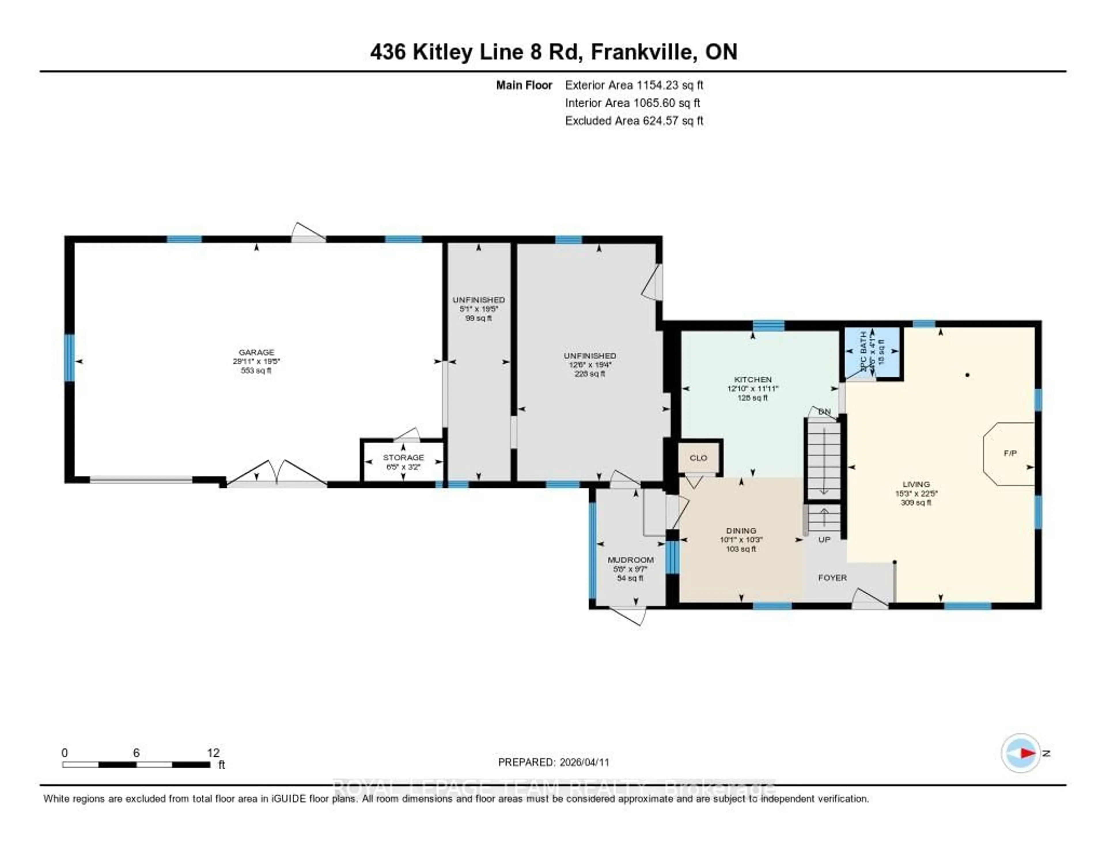 Floor plan for 436 Kitley Line 8 Rd, Elizabethtown-Kitley Ontario K0E 1H0