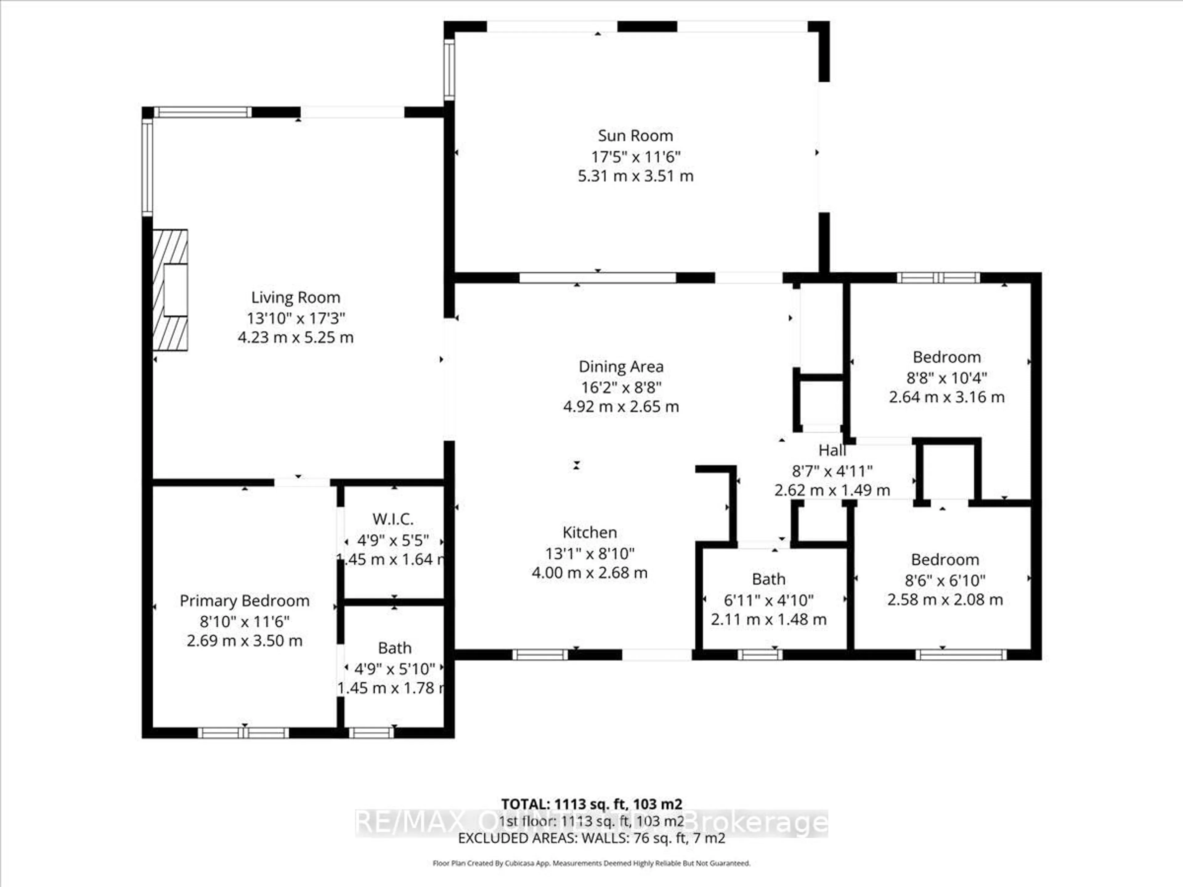 Floor plan for 21D Willoughby Lane, Prince Edward County Ontario K0K 2P0
