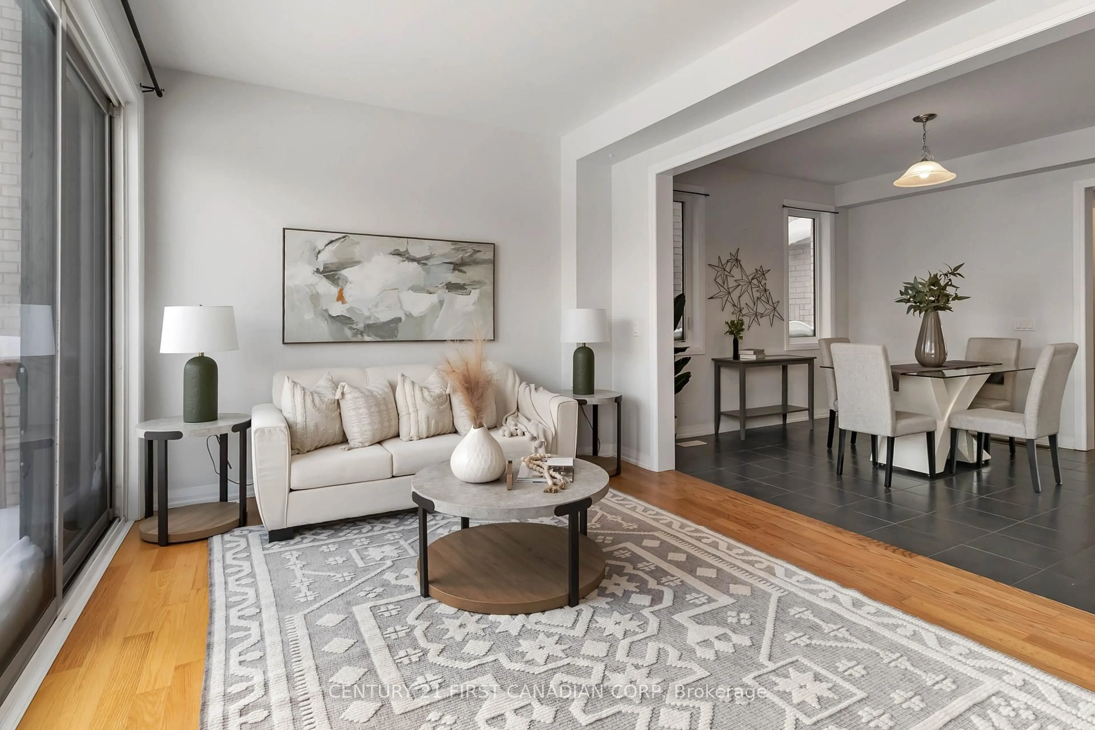 Living room with furniture, carpet floor for 844 Sobeski Ave, Woodstock Ontario N4T 0P2