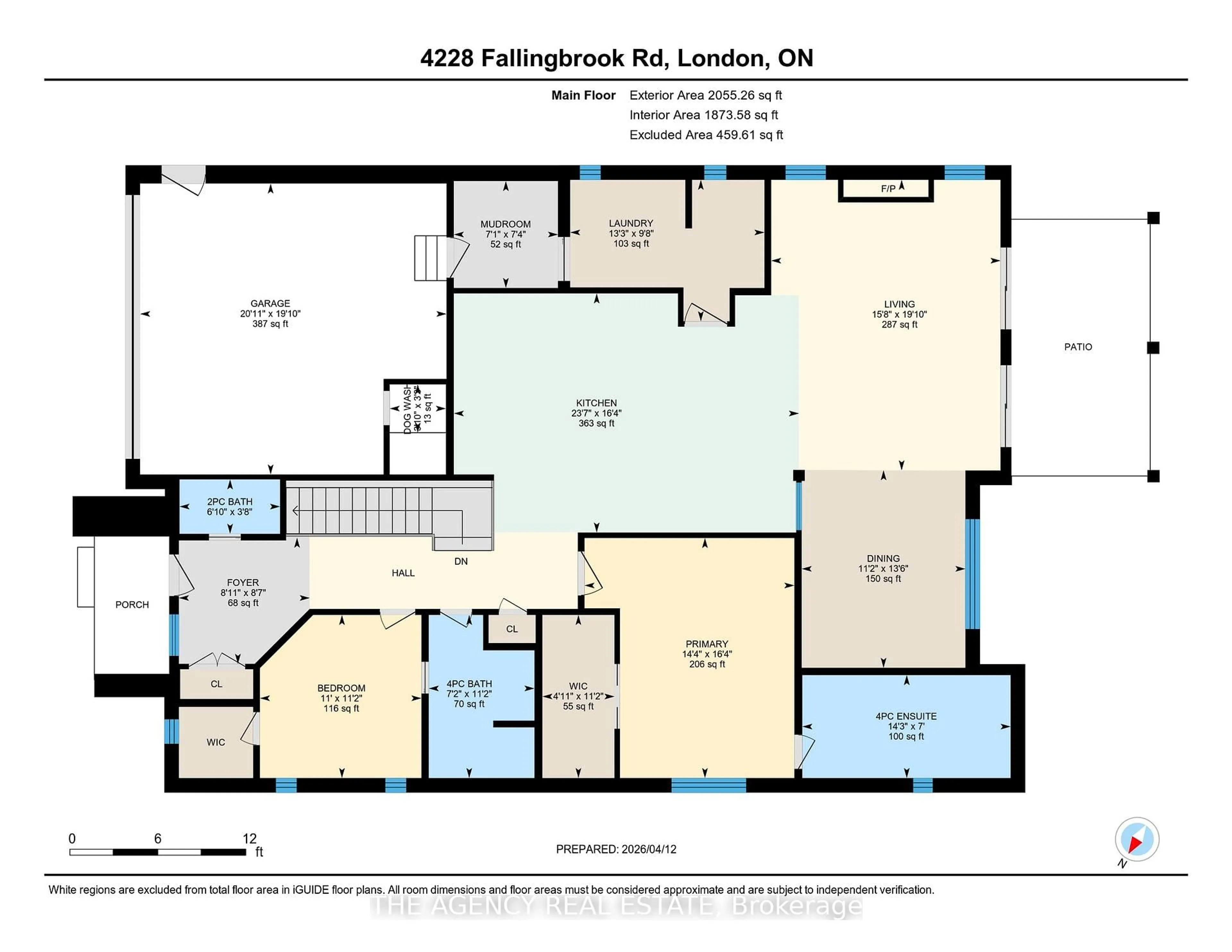 Floor plan for 4228 Fallingbrook Rd, London South Ontario N6P 0H8