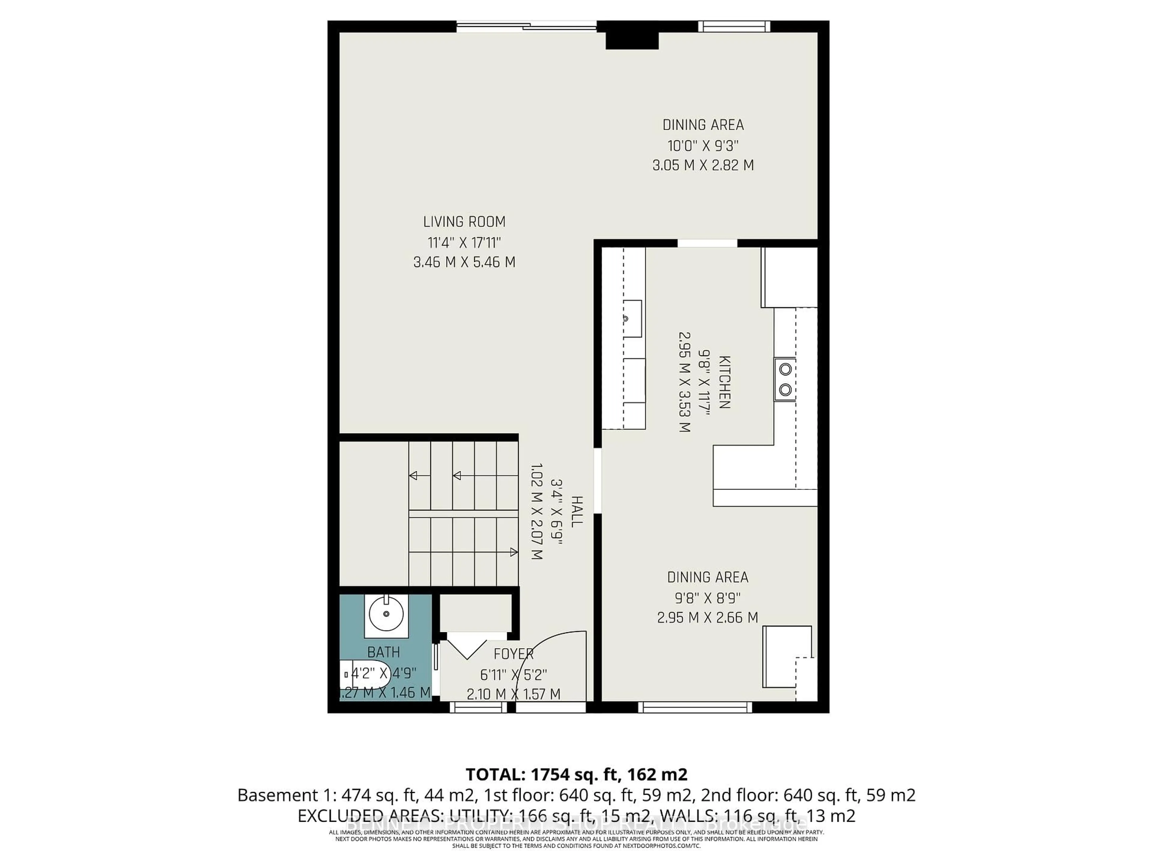 Floor plan for 209 Ridgepark Private #41, Ottawa Ontario K2G 1H1