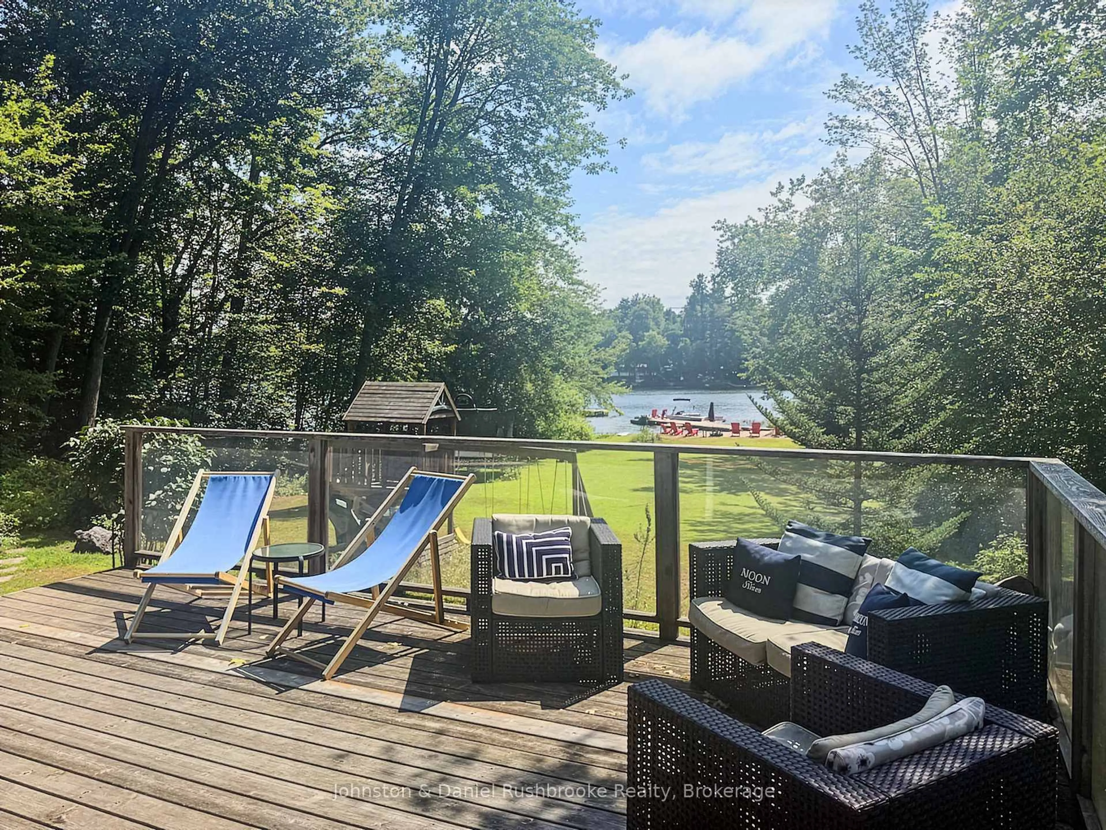 A pic from outside/outdoor area/front of a property/back of a property/a pic from drone, water/lake/river/ocean view for 1005 Echo Bay Rd, Muskoka Lakes Ontario P0C 1A0