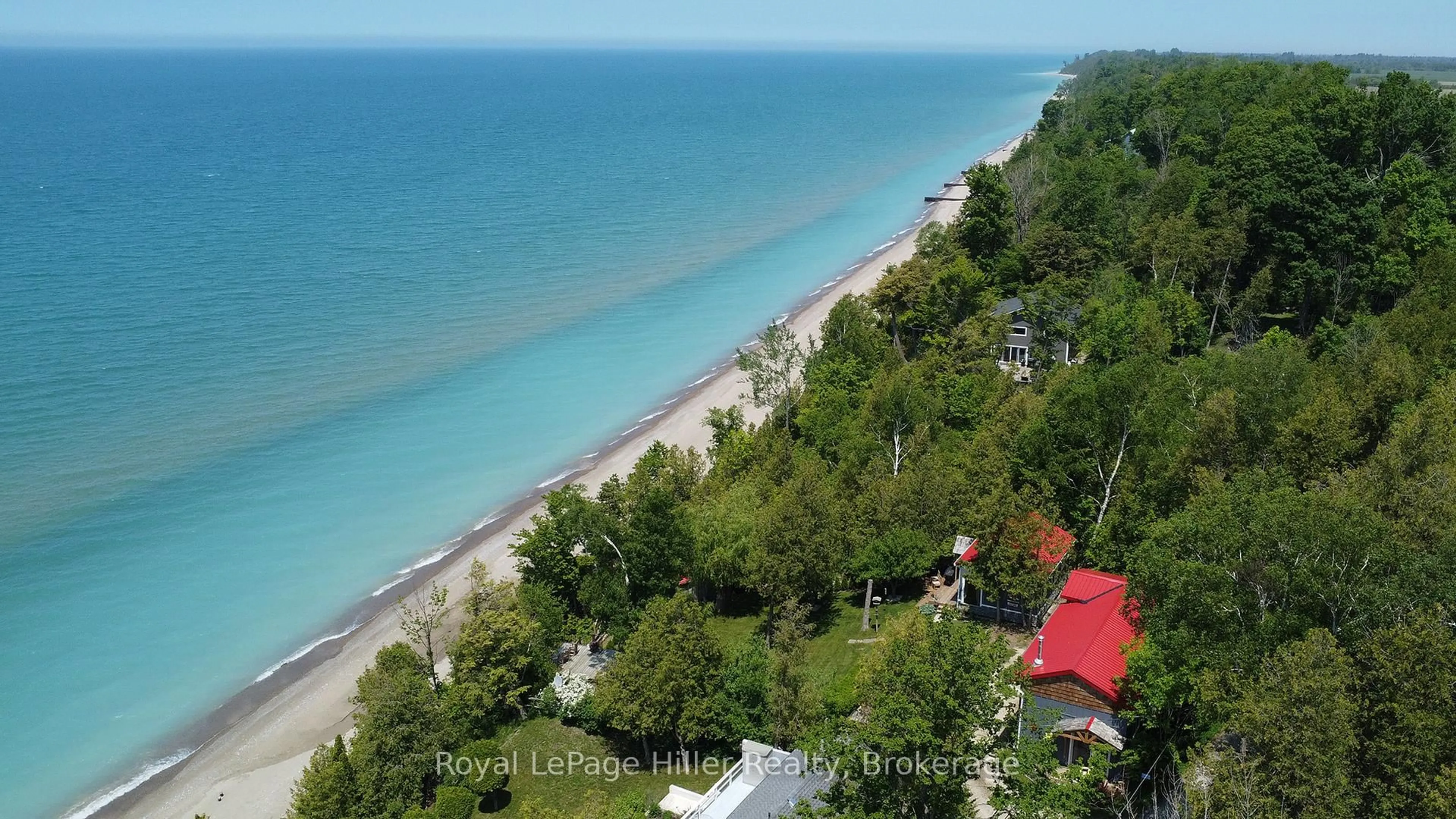 A pic from outside/outdoor area/front of a property/back of a property/a pic from drone, water/lake/river/ocean view for 84841 Shamrock Beach Rd, Ashfield-Colborne-Wawanosh Ontario N7A 3X9