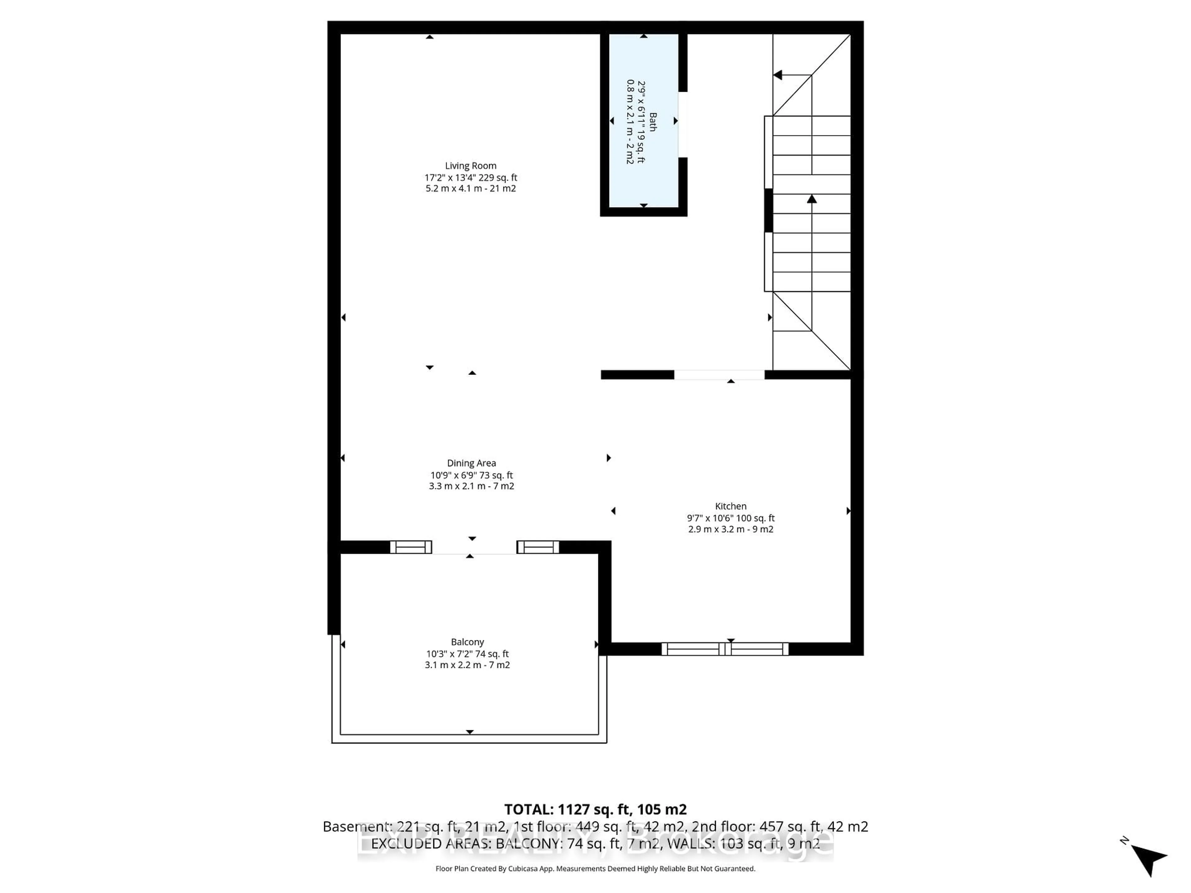 Floor plan for 523 Ensatina Cres, Ottawa Ontario K2J 6H4