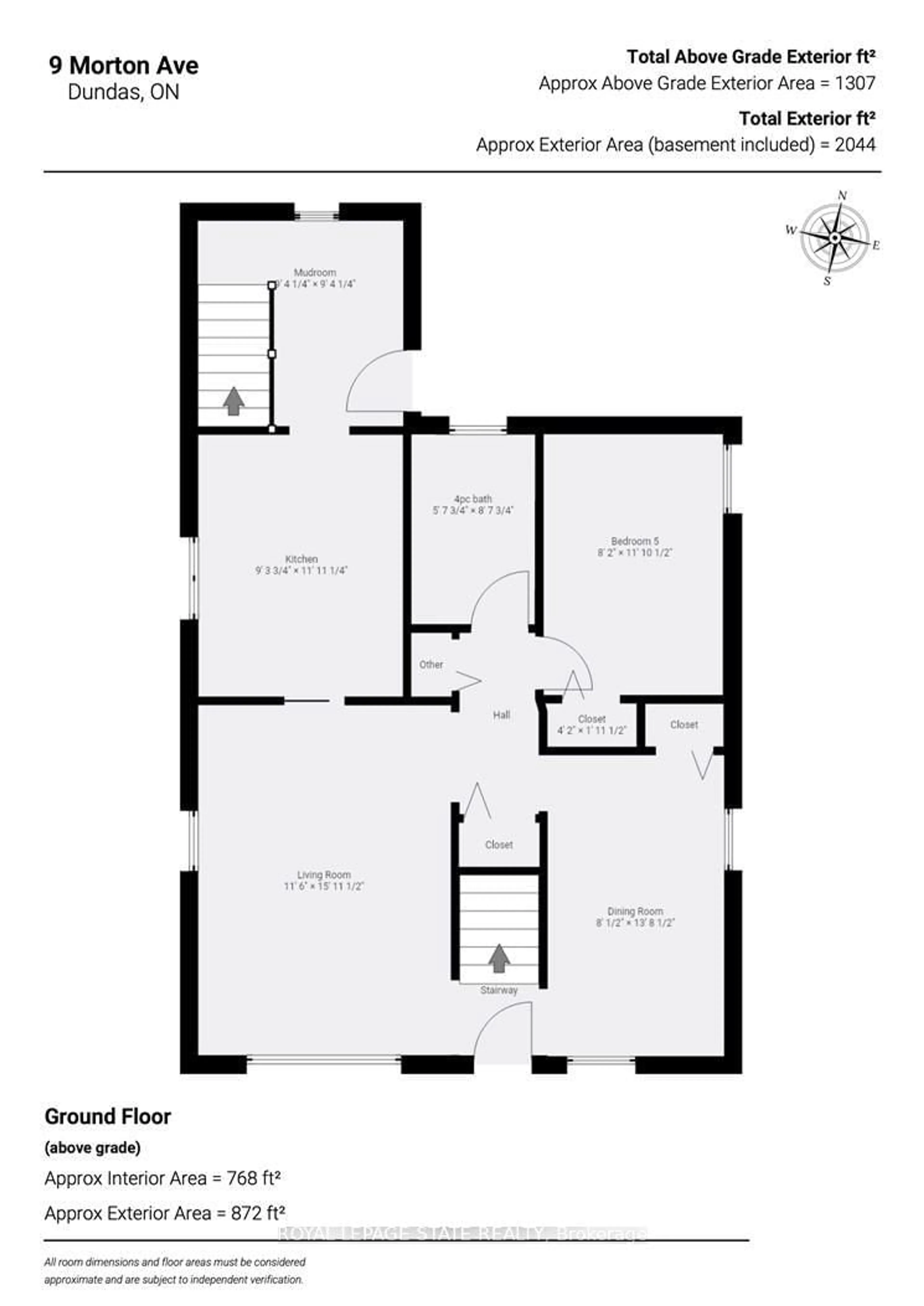 Floor plan for 9 Morton Ave, Hamilton Ontario L9H 2P4