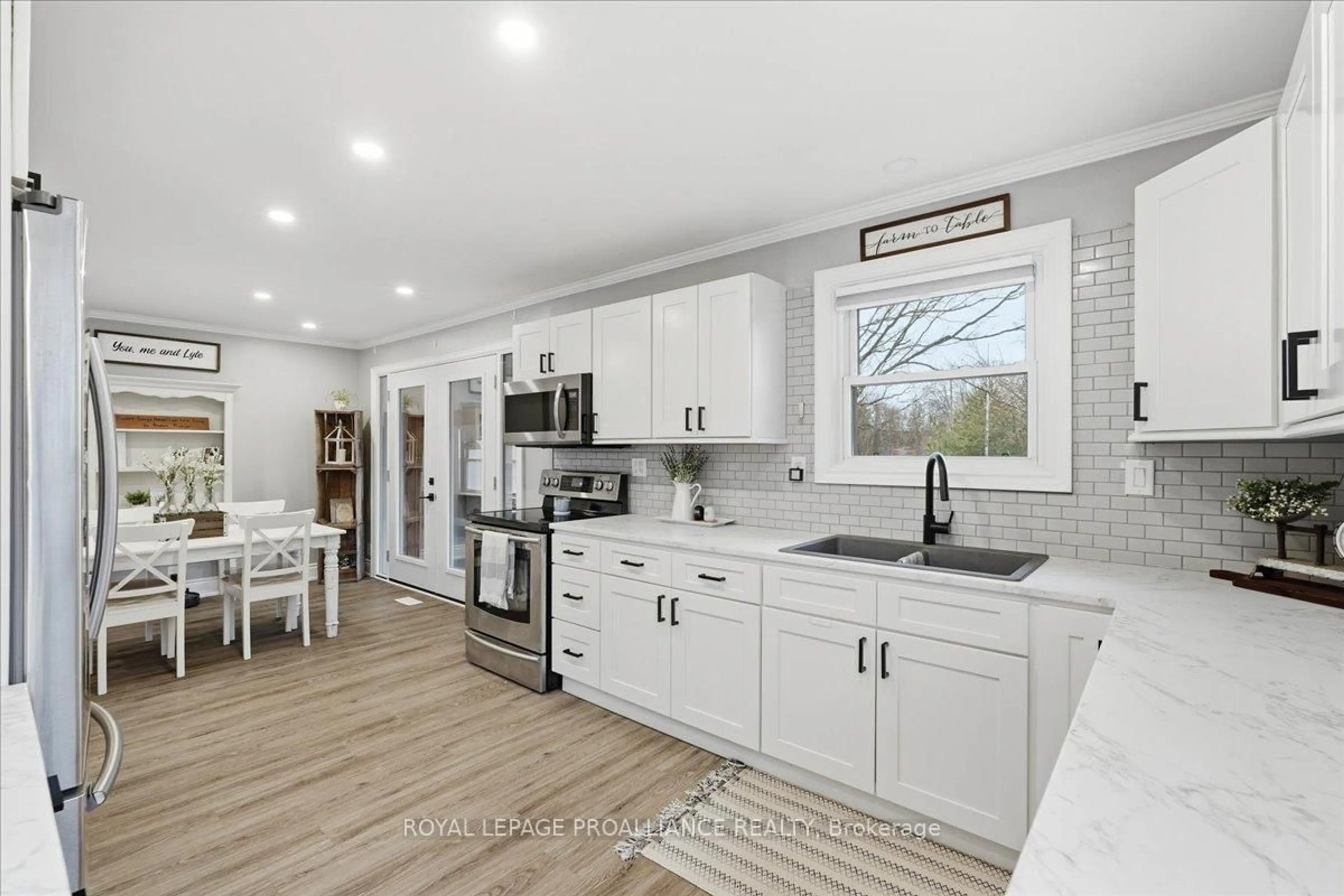 Open concept kitchen, ceramic/tile floor for 60 John St, Stirling Ontario K0K 3E0