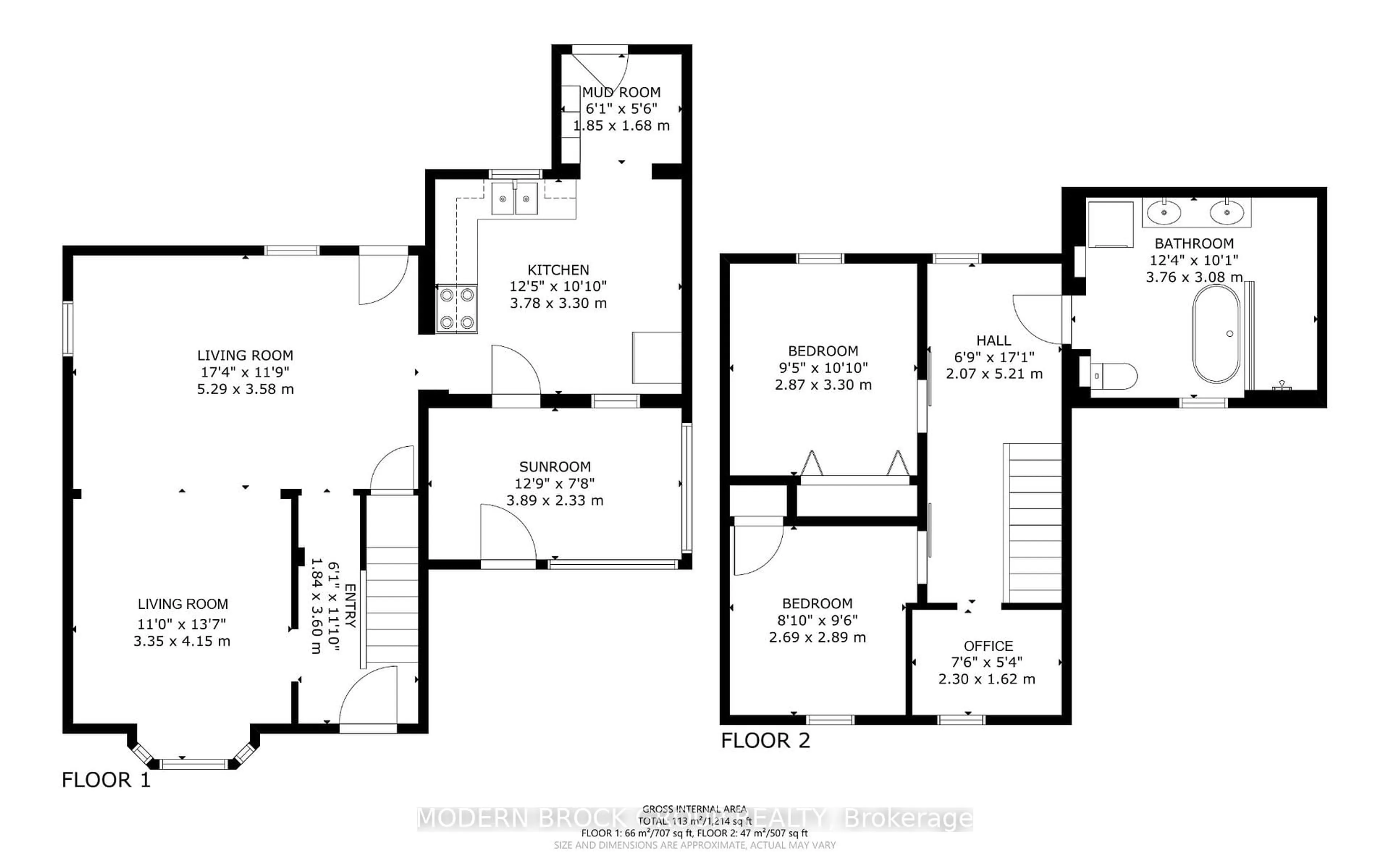 Floor plan for 44 Havelock St, Brockville Ontario K6V 4M1