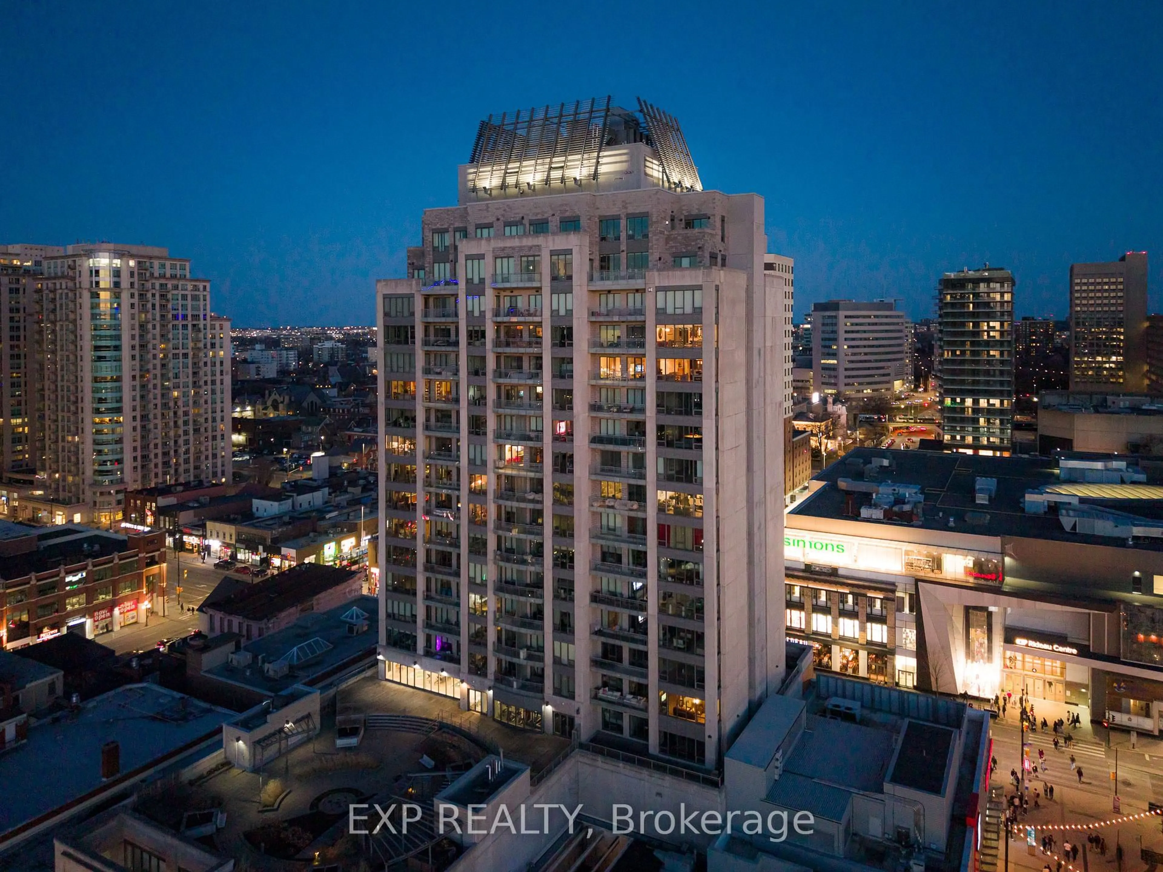 A pic from outside/outdoor area/front of a property/back of a property/a pic from drone, city buildings view from balcony for 90 George St #1103, Ottawa Ontario K1N 0A8