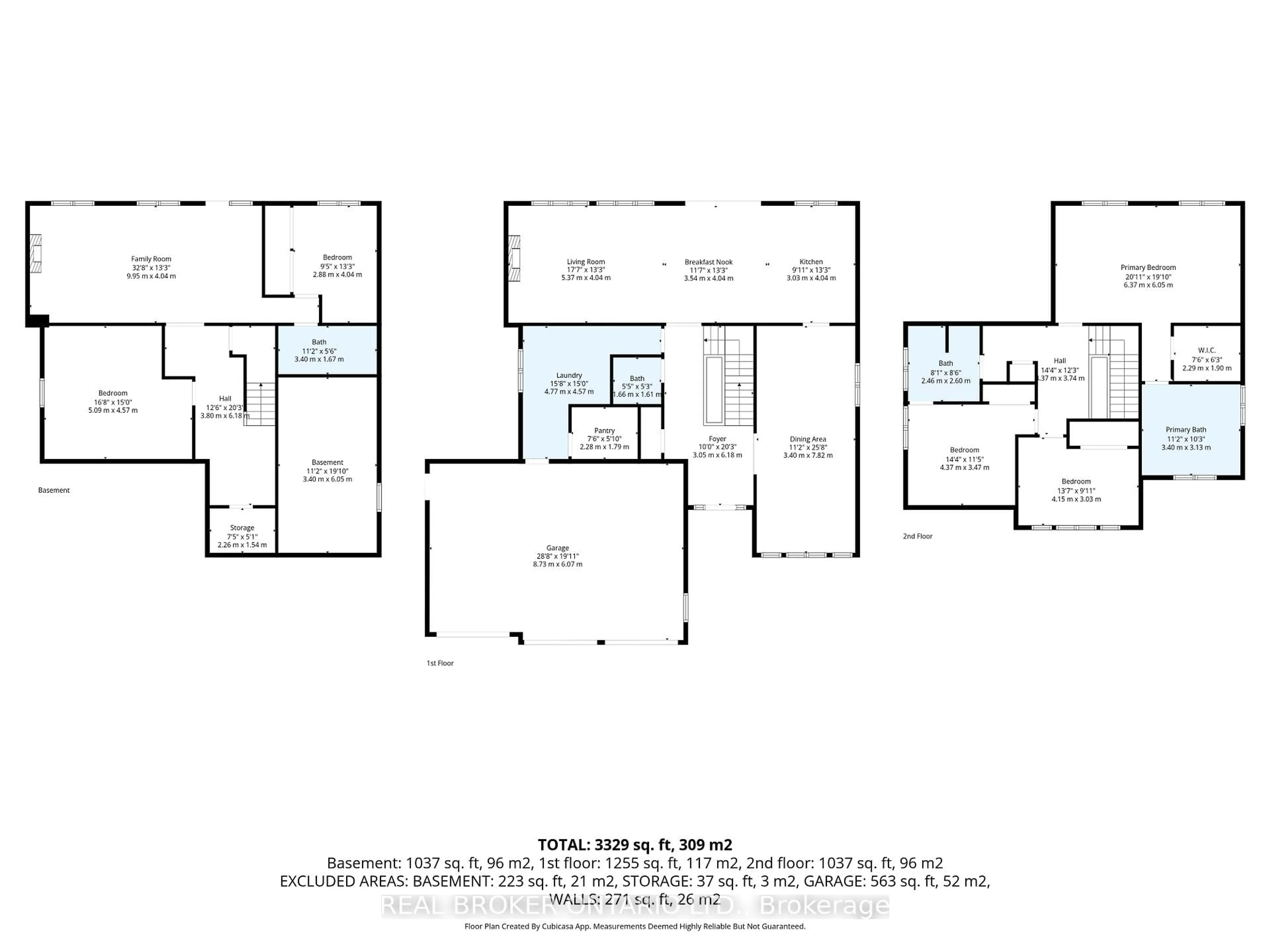 Floor plan for 20 Cottonwood Cres, Cambridge Ontario N1T 2A7
