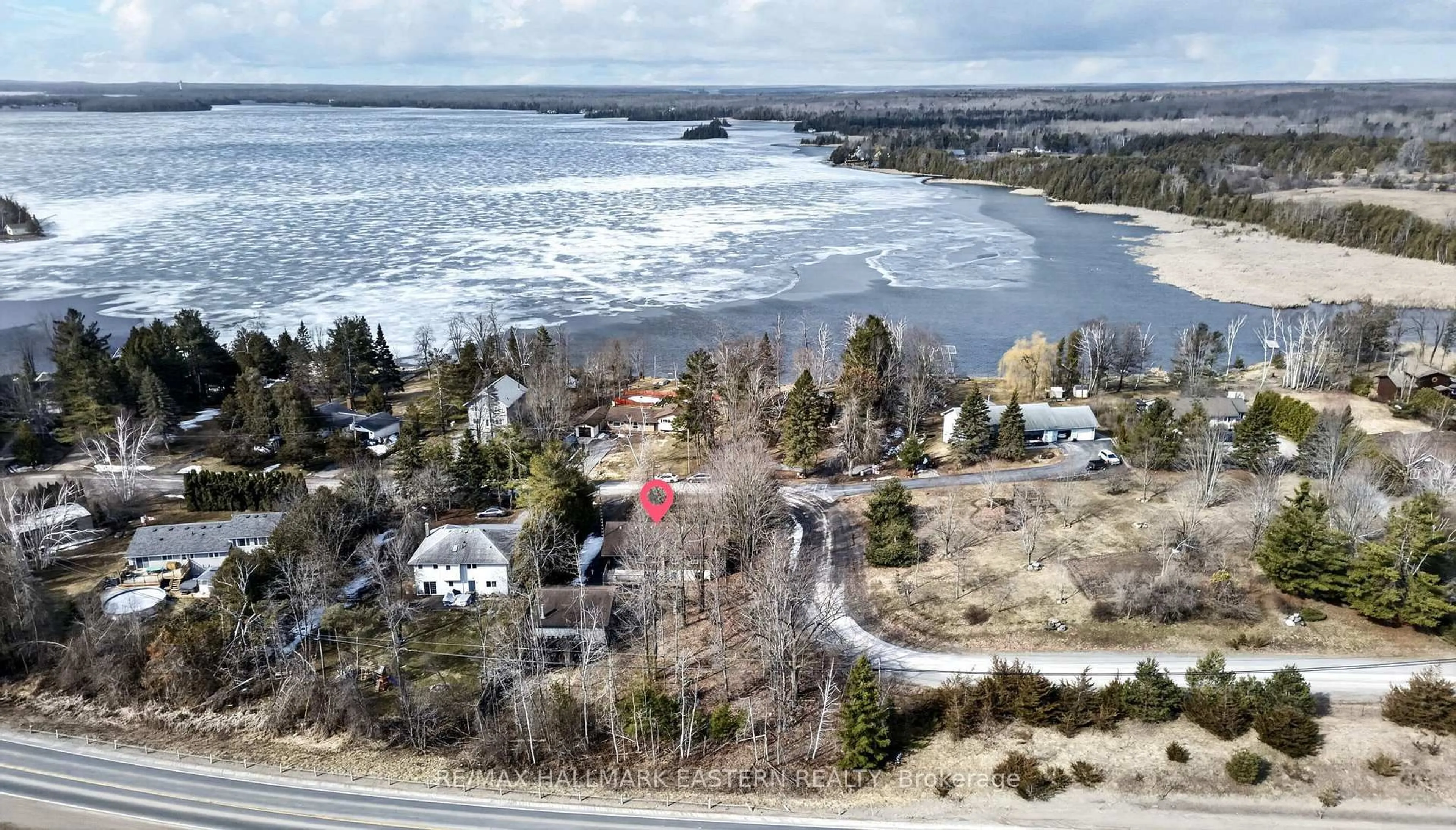 A pic from outside/outdoor area/front of a property/back of a property/a pic from drone, water/lake/river/ocean view for 2644 Mary Nichol's Rd, Selwyn Ontario K0L 2H0