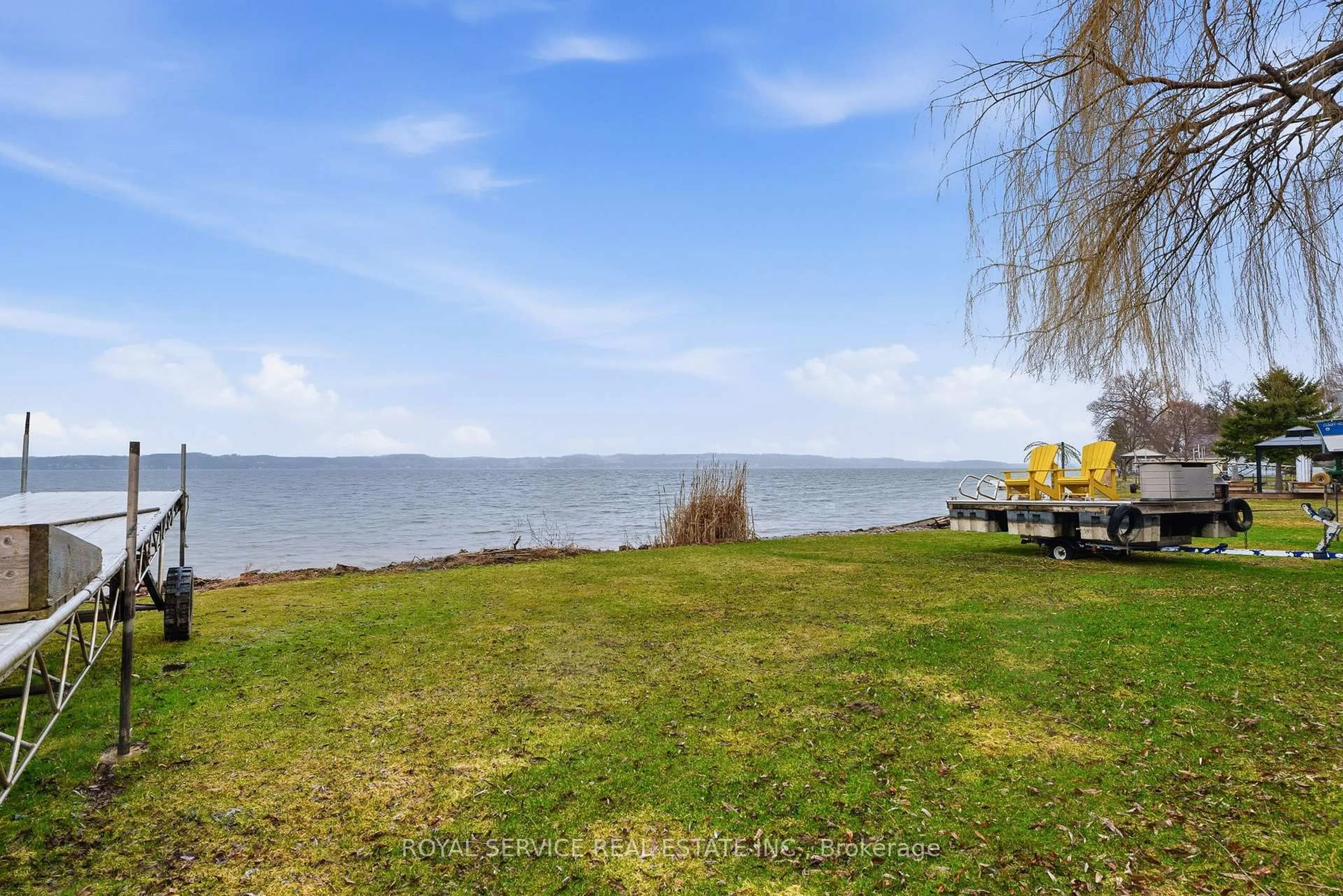 A pic from outside/outdoor area/front of a property/back of a property/a pic from drone, water/lake/river/ocean view for 5139 Halstead Beach Rd #200, Hamilton Township Ontario L1A 3V6