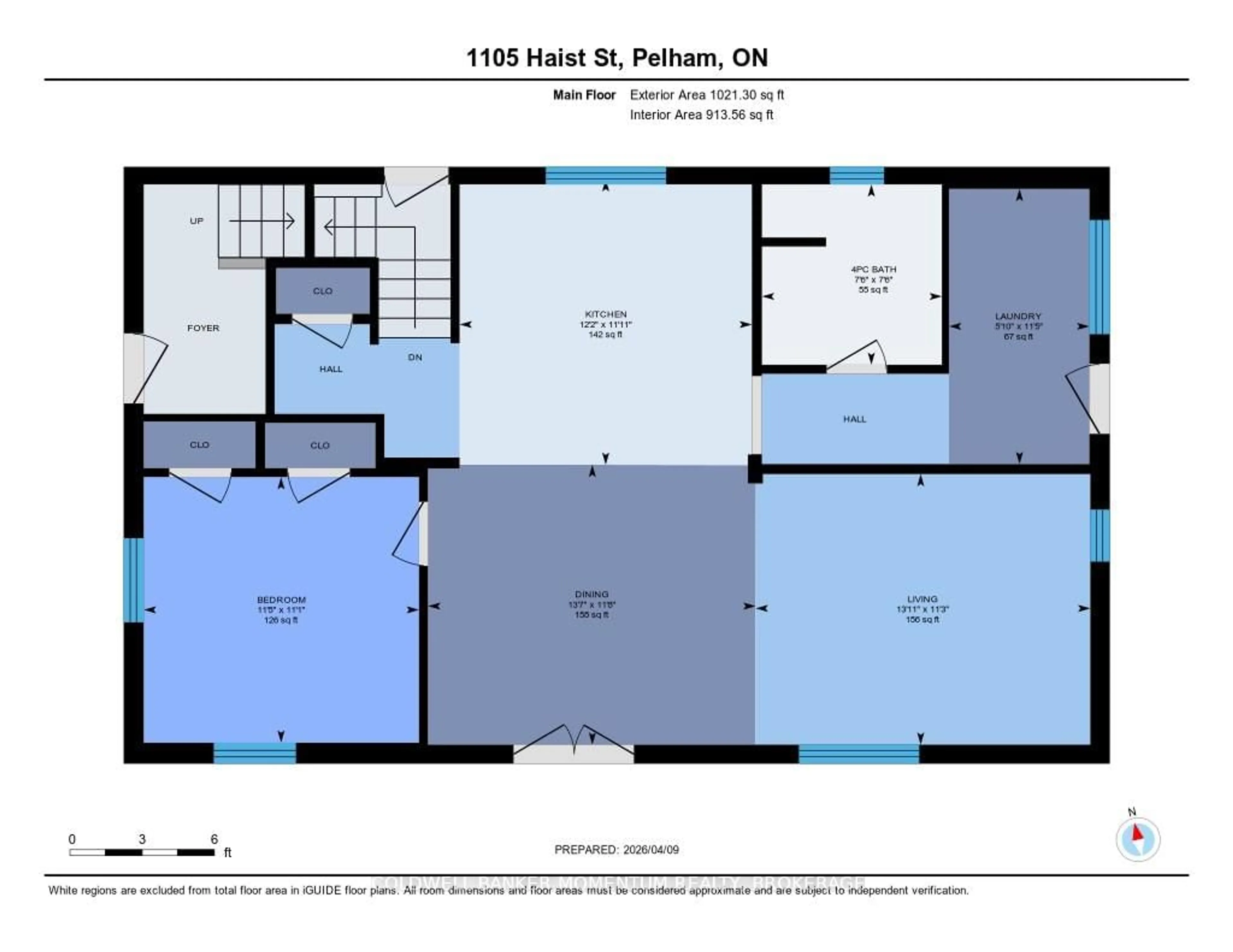 Floor plan for 1105 Haist St, Pelham Ontario L0S 1E2
