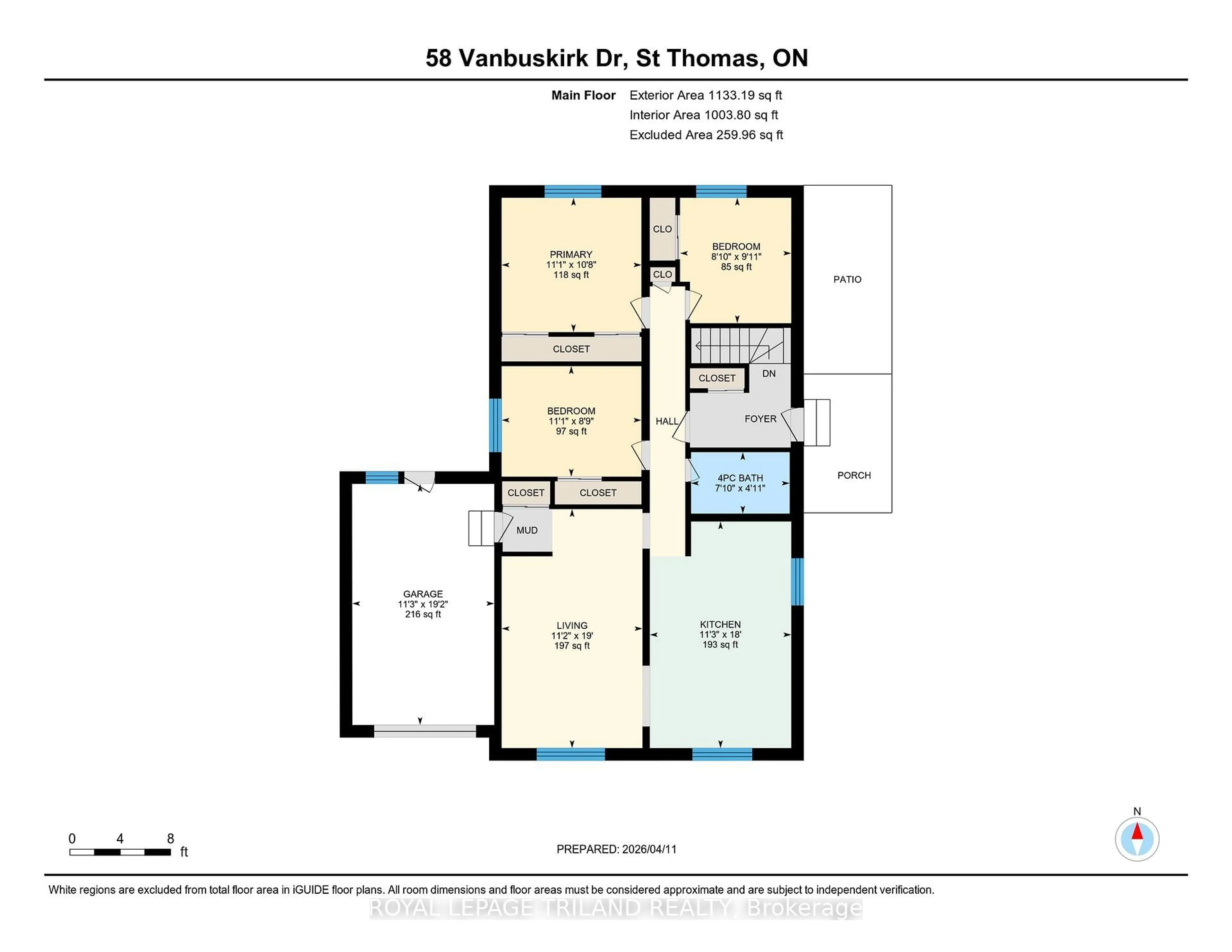 Floor plan for 58 VANBUSKIRK Dr, St. Thomas Ontario N5R 4Z2