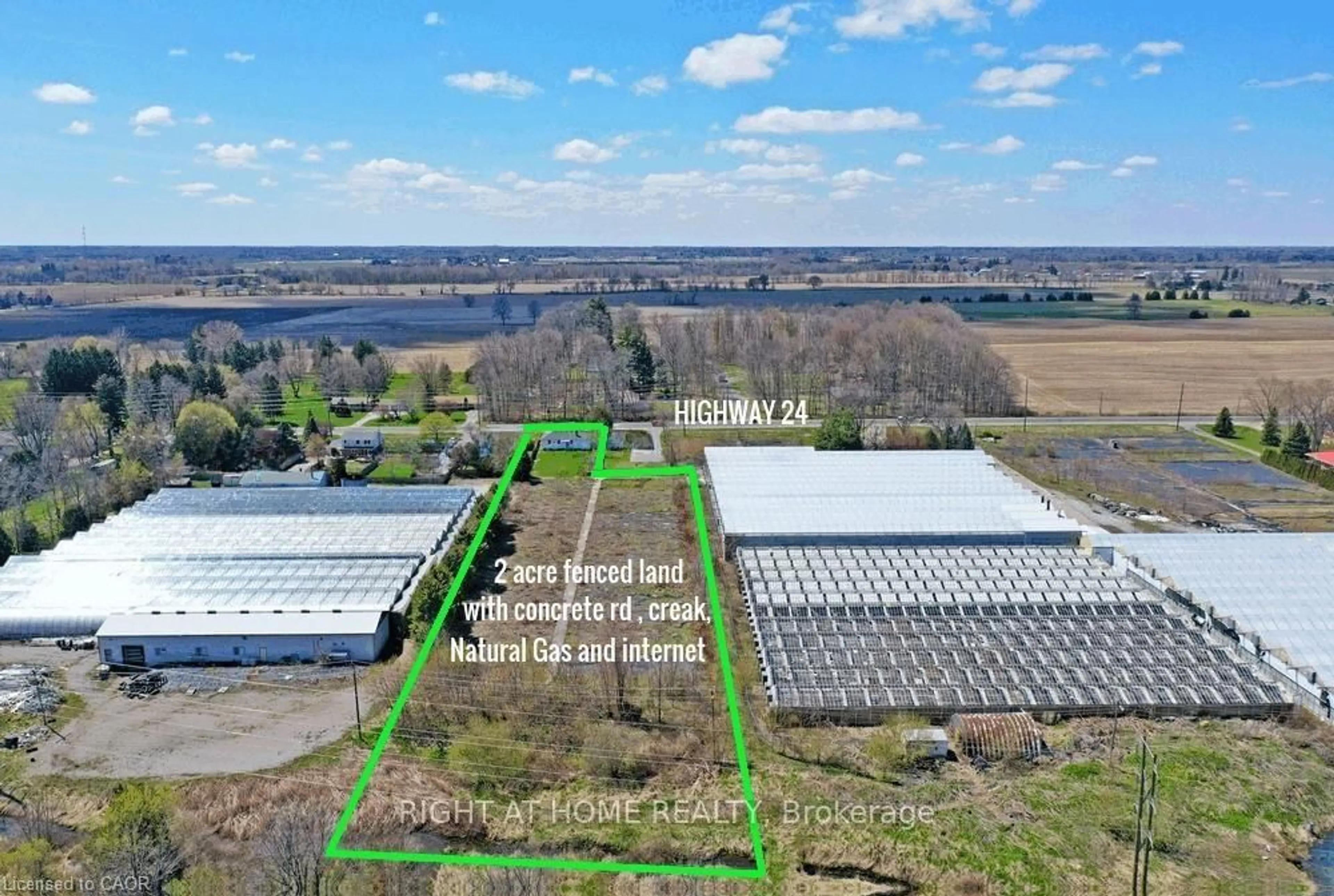 A pic from outside/outdoor area/front of a property/back of a property/a pic from drone, water/lake/river/ocean view for 2474 Highway 24, Norfolk Ontario N0E 1Y0