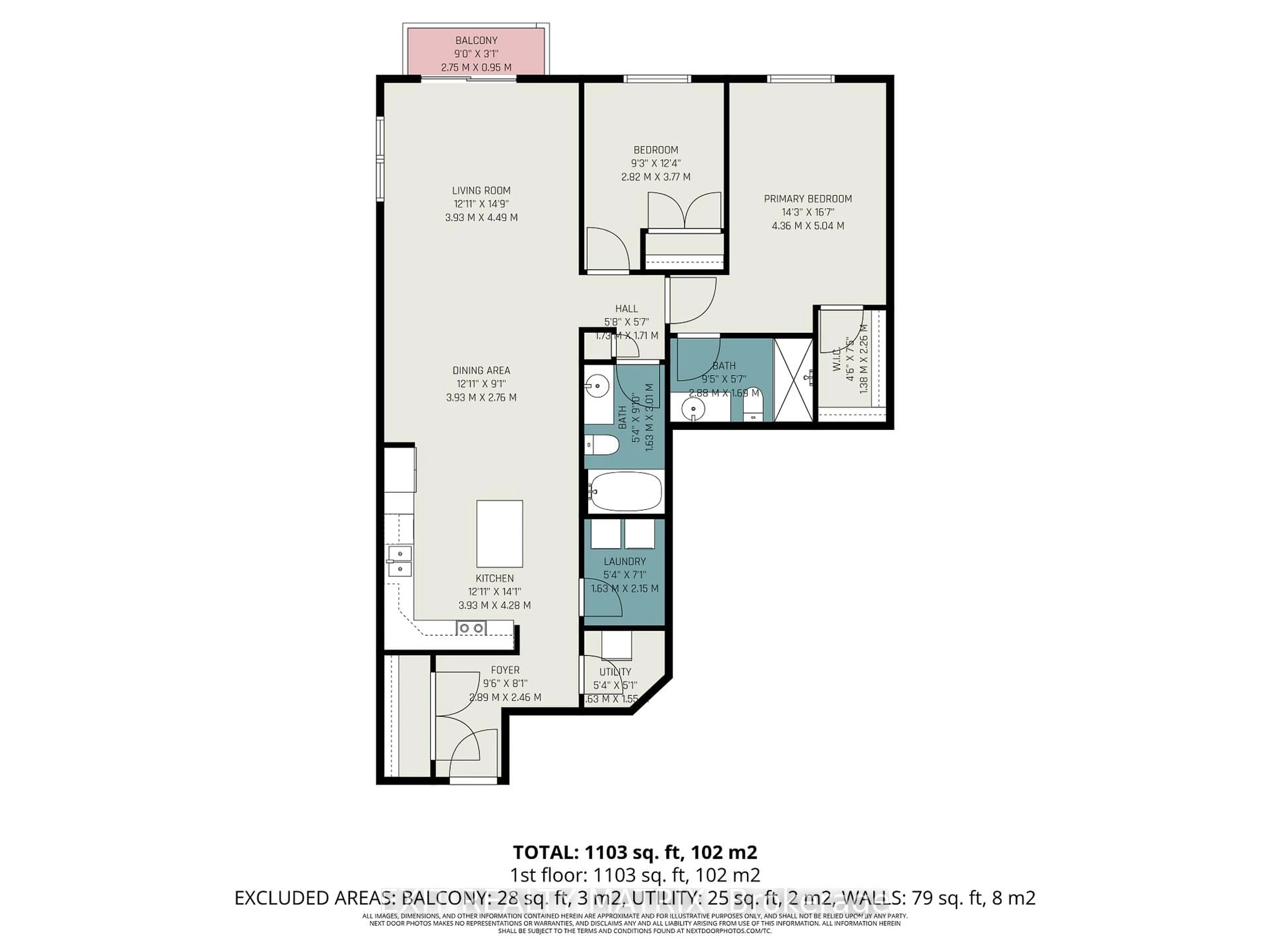 Floor plan for 300 Solstice Cres #305, Russell Ontario K0A 1W0