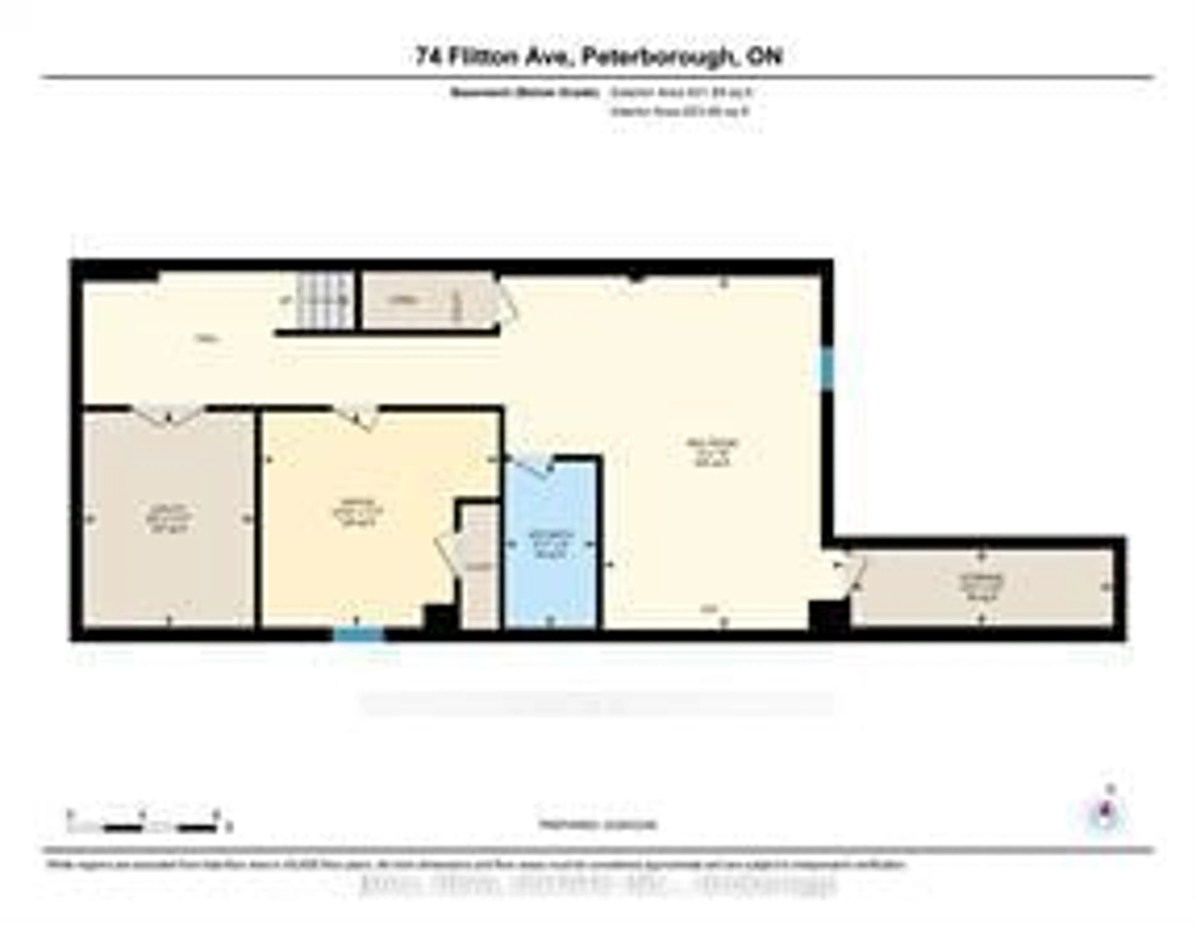 Floor plan for 74 Flitton Ave, Peterborough Ontario K9H 0G5