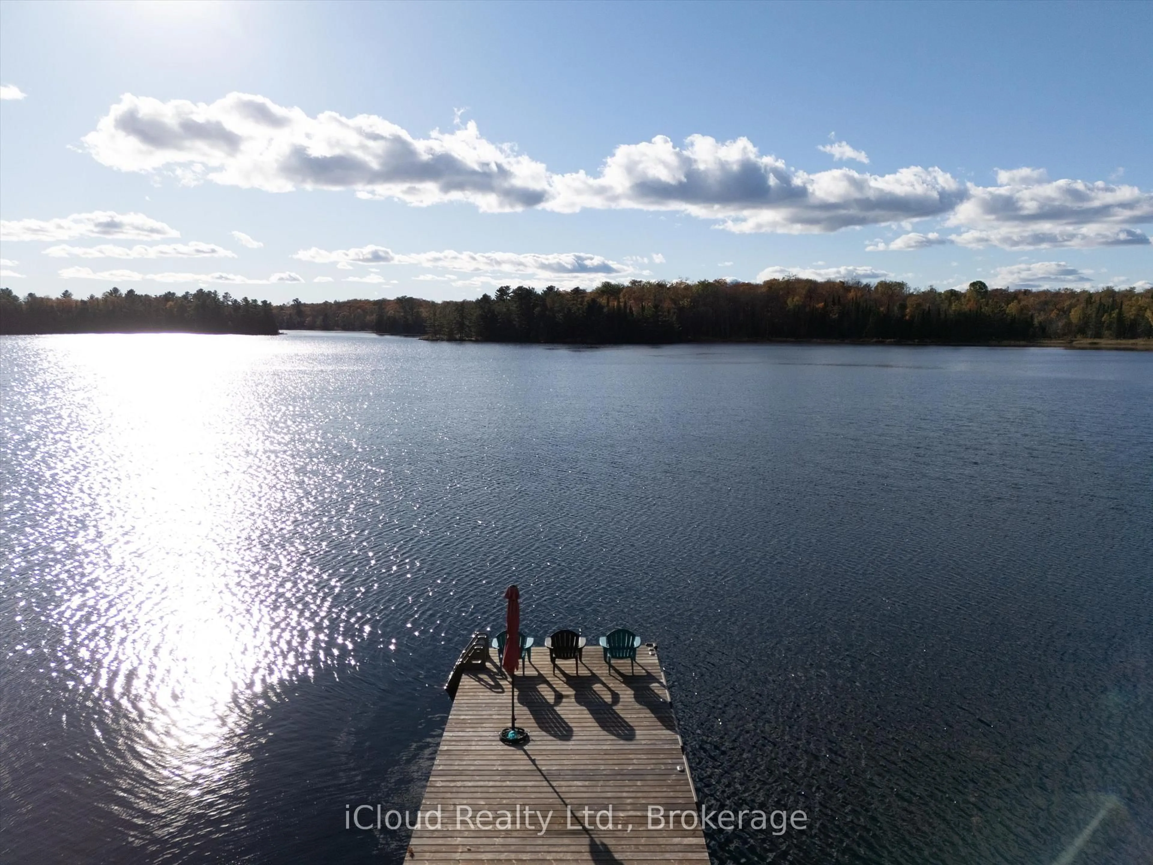 A pic from outside/outdoor area/front of a property/back of a property/a pic from drone, water/lake/river/ocean view for 1128 124 Highway, Whitestone Ontario P0A 1G0