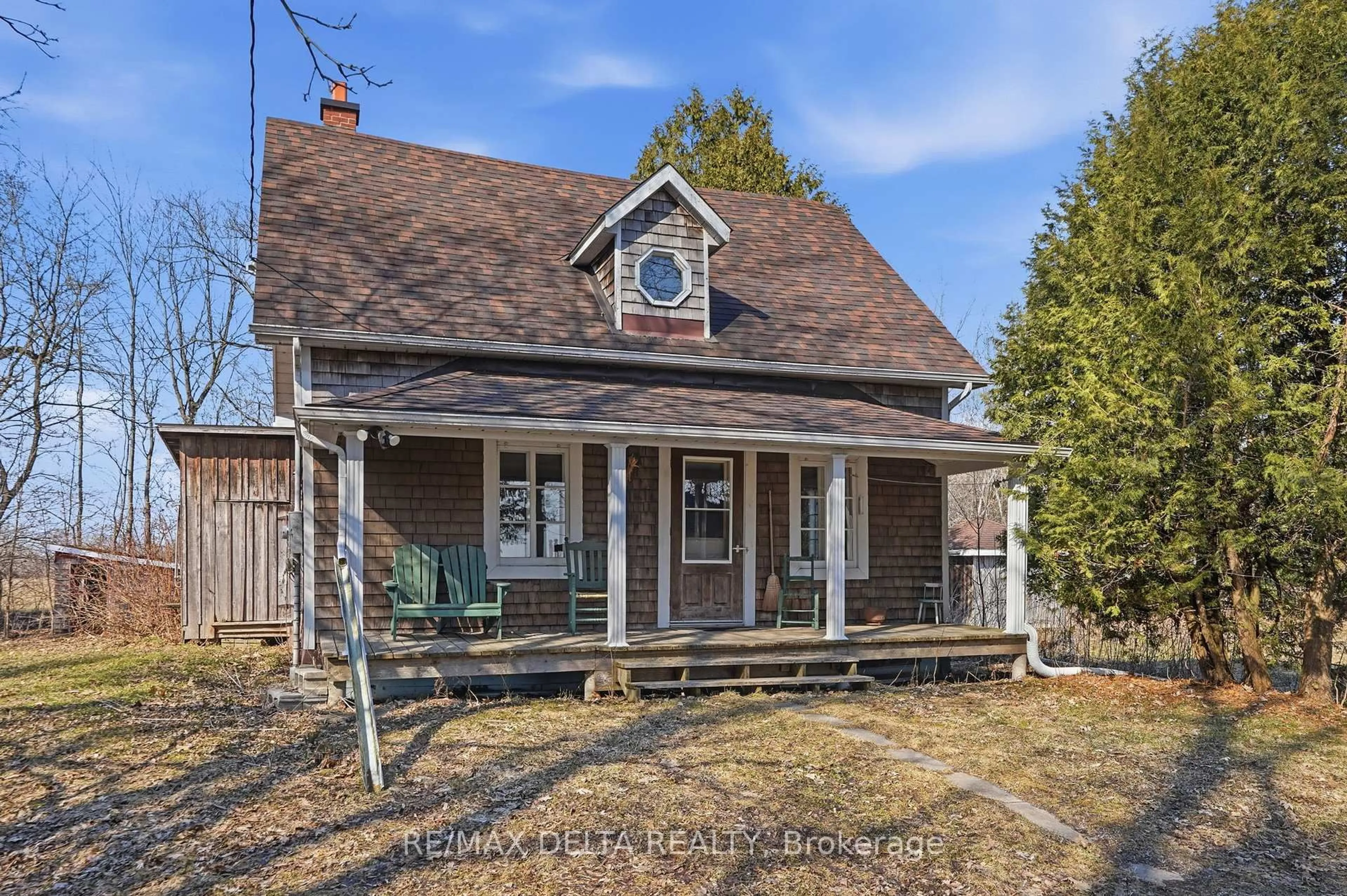 A pic from outside/outdoor area/front of a property/back of a property/a pic from drone, street for 2392 North Dixon Factory Rd, The Nation Ontario K0A 1E0