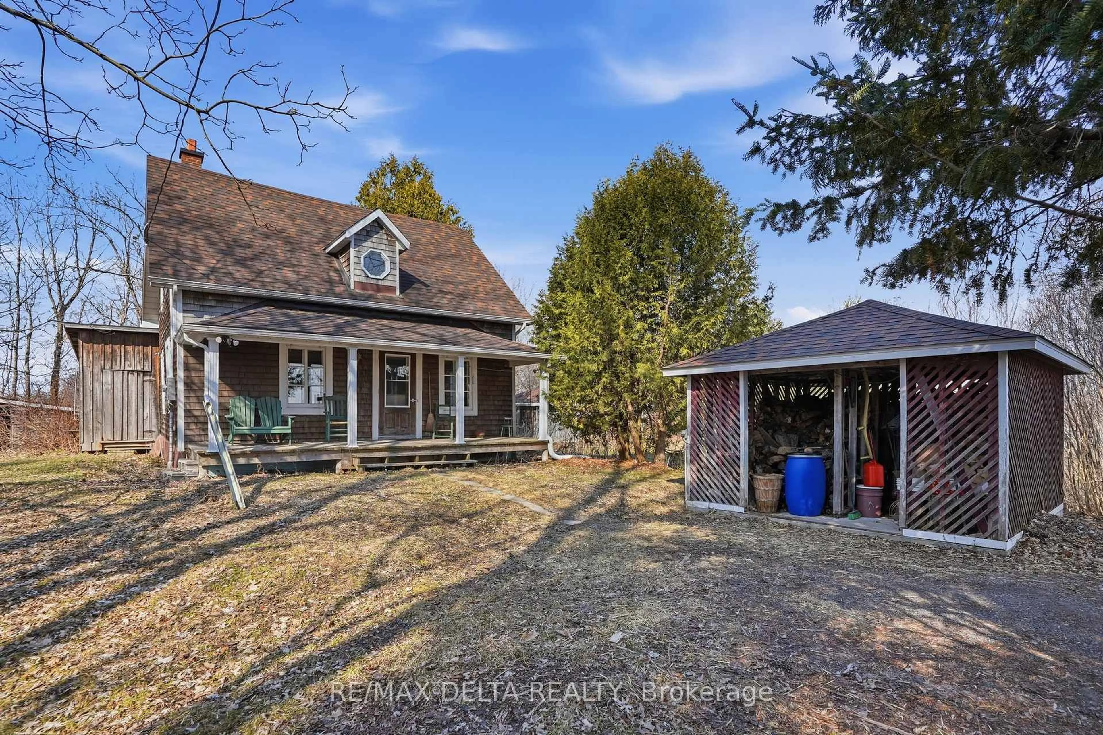 A pic from outside/outdoor area/front of a property/back of a property/a pic from drone, unknown for 2392 North Dixon Factory Rd, The Nation Ontario K0A 1E0