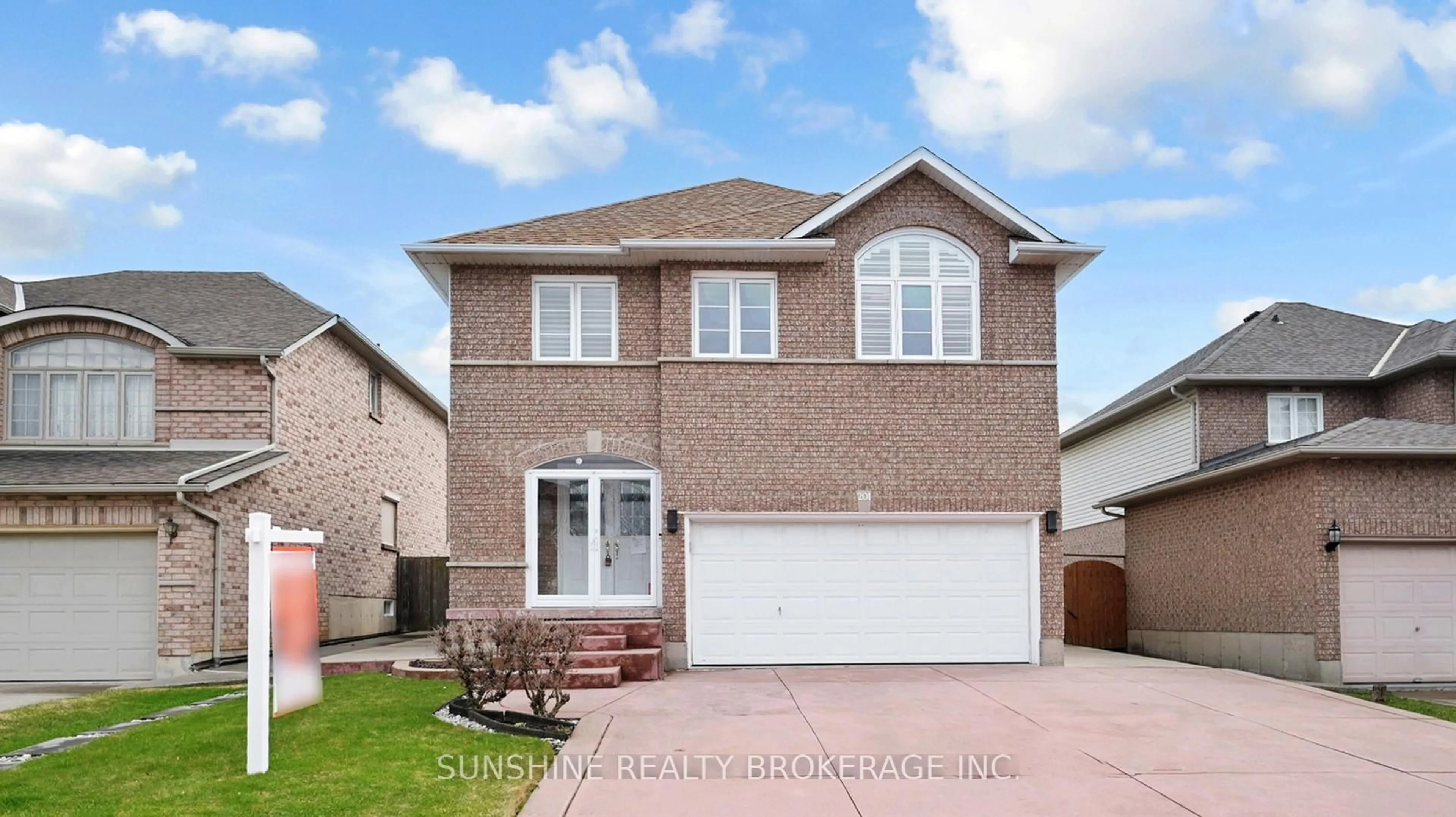Home with brick exterior material, street for 201 Fano Dr, Hamilton Ontario L8W 3X3