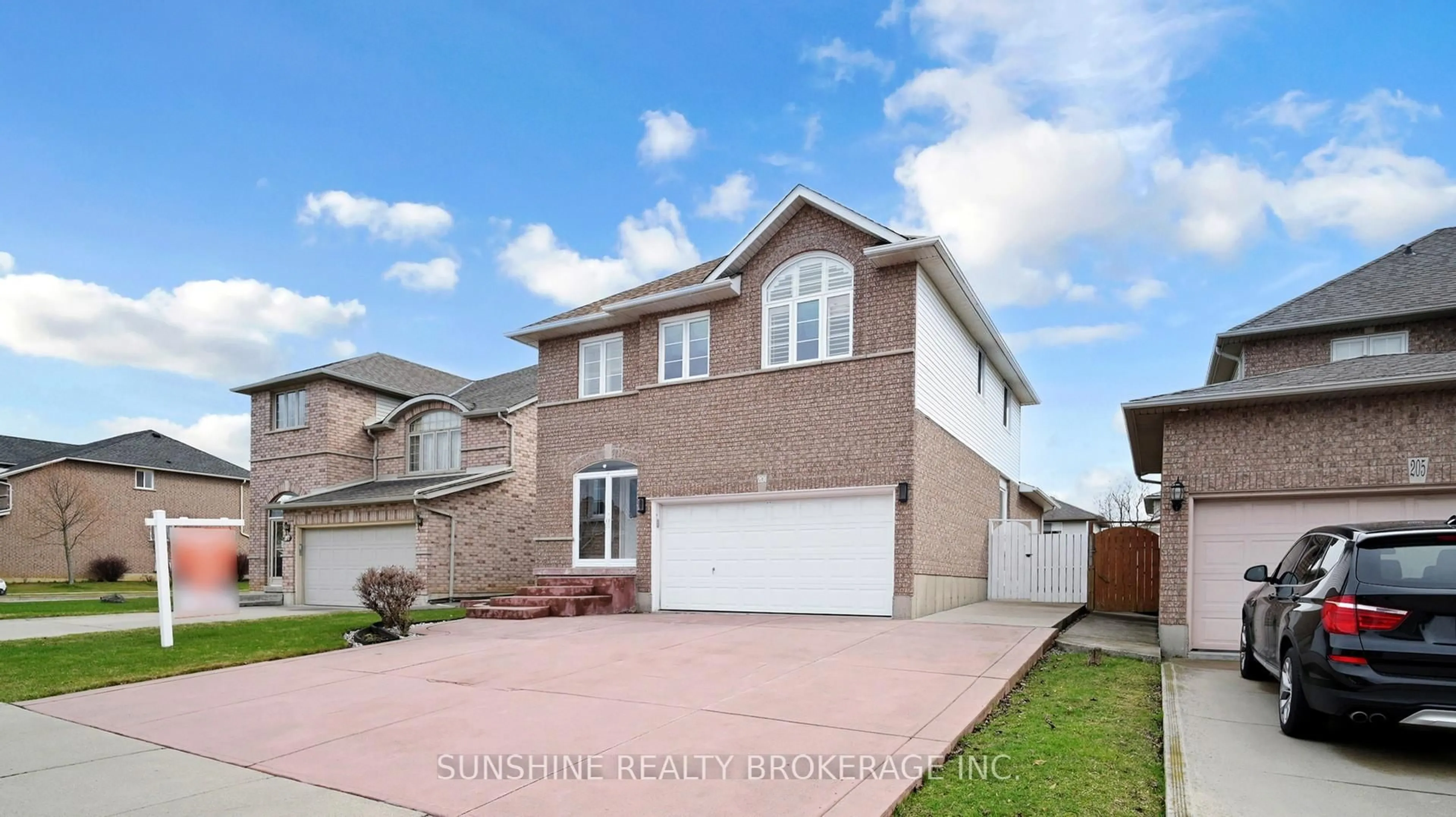 Home with brick exterior material, street for 201 Fano Dr, Hamilton Ontario L8W 3X3