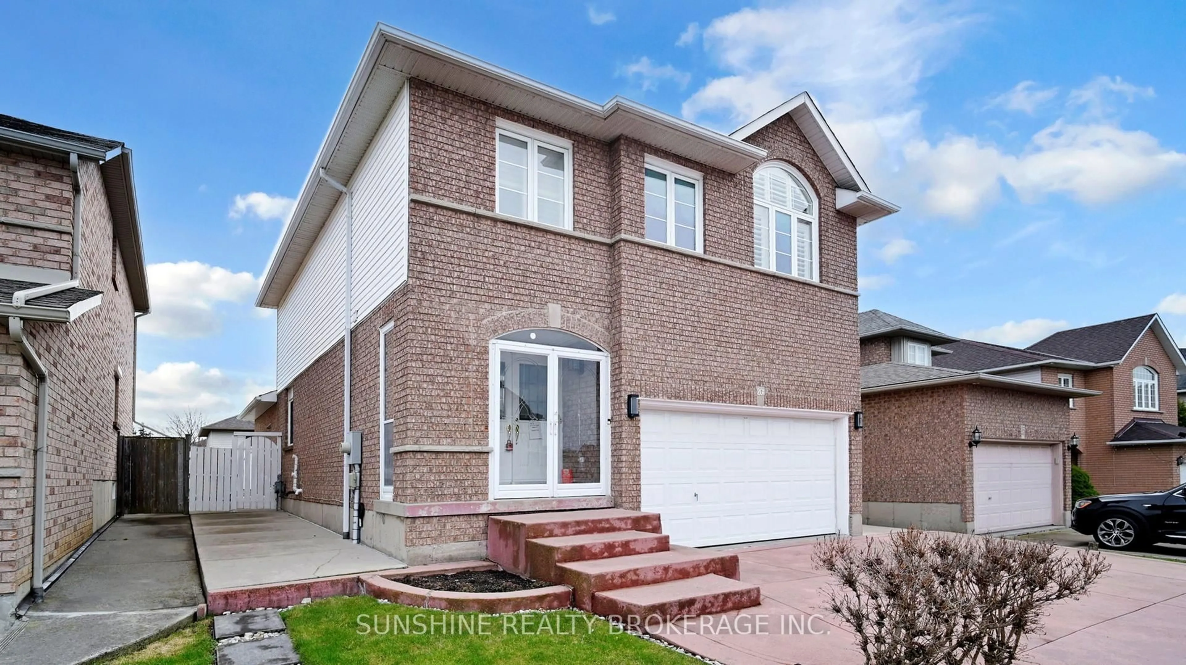 Home with brick exterior material, street for 201 Fano Dr, Hamilton Ontario L8W 3X3