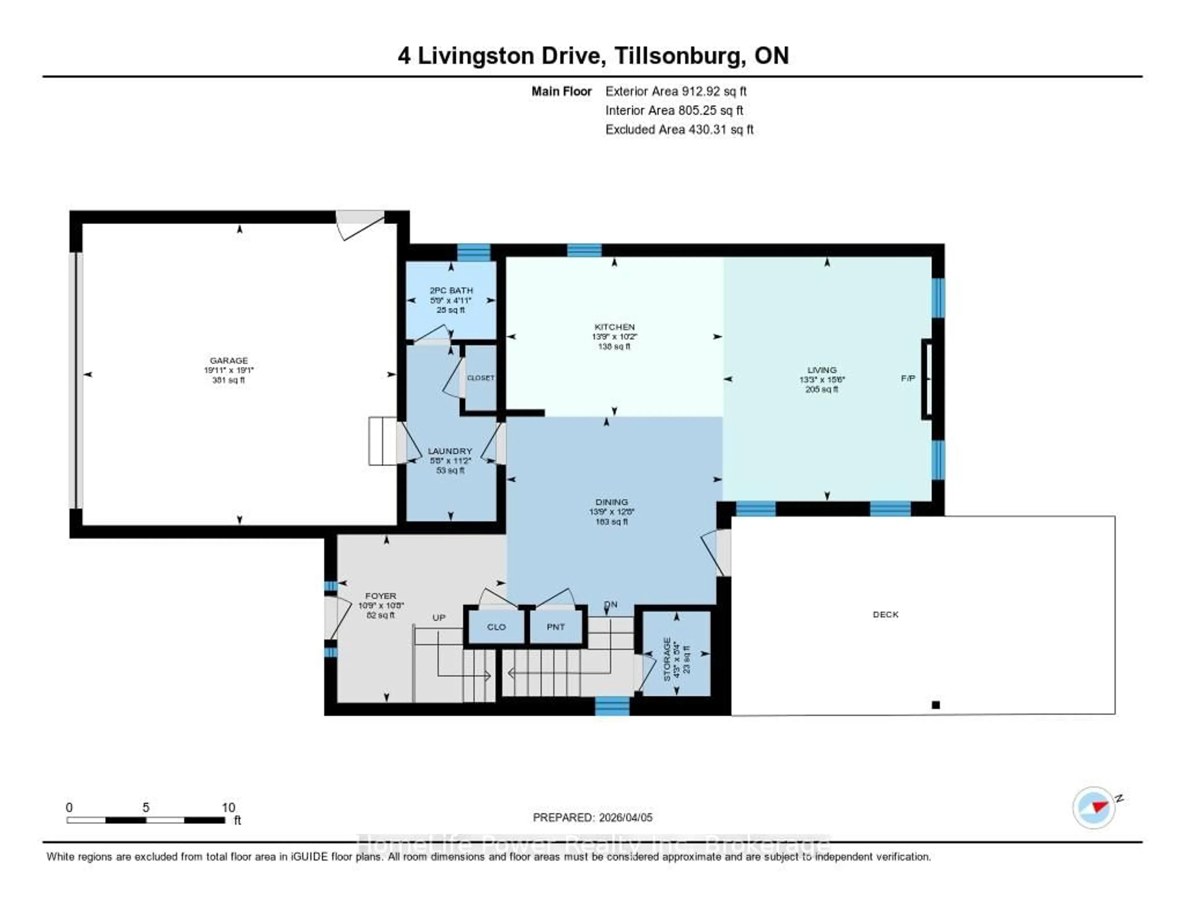 Floor plan for 4 Livingston Dr, Tillsonburg Ontario N4G 0J3